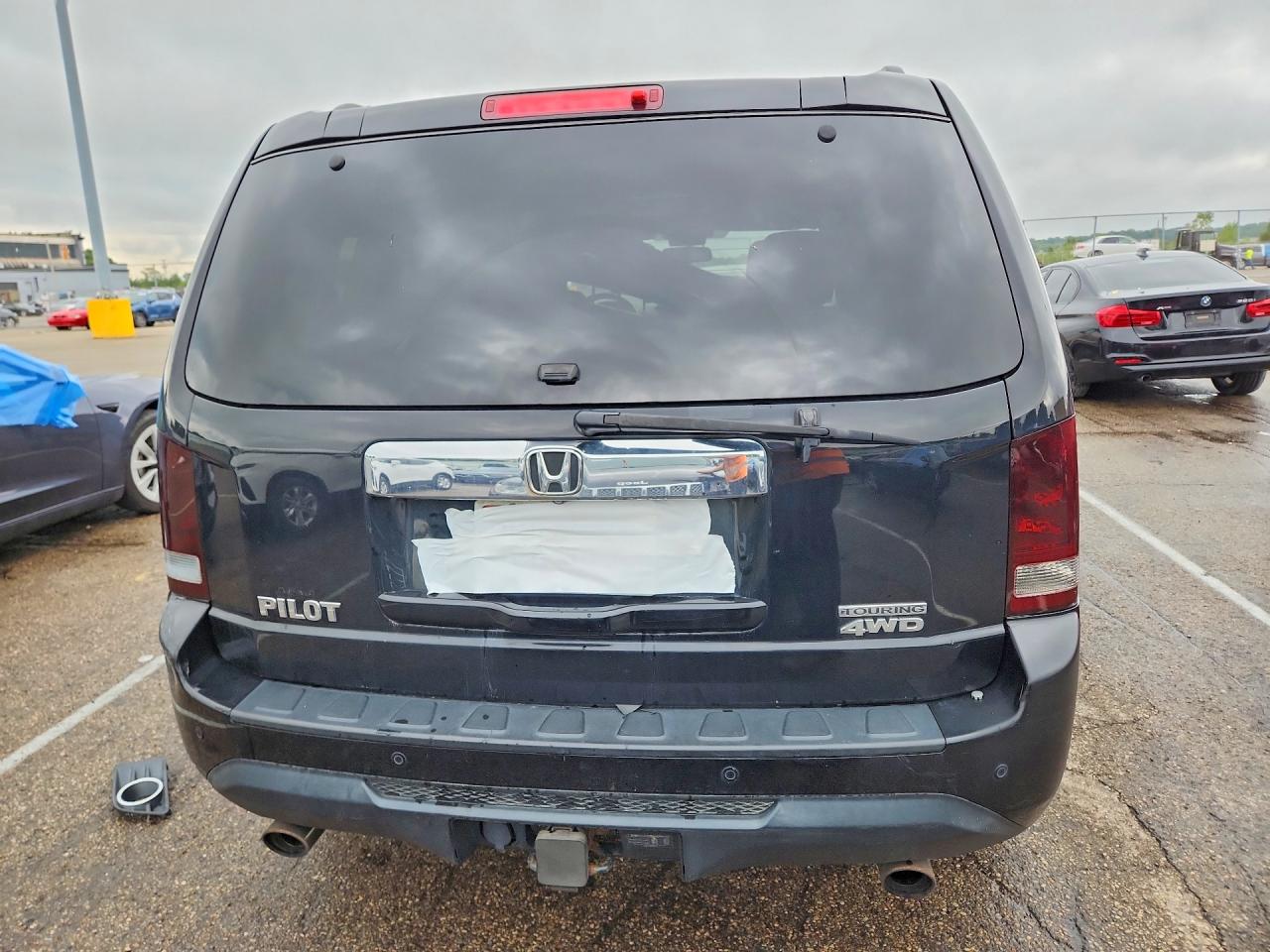 2013 Honda Pilot Touring Black vin: 5FNYF4H92DB016722