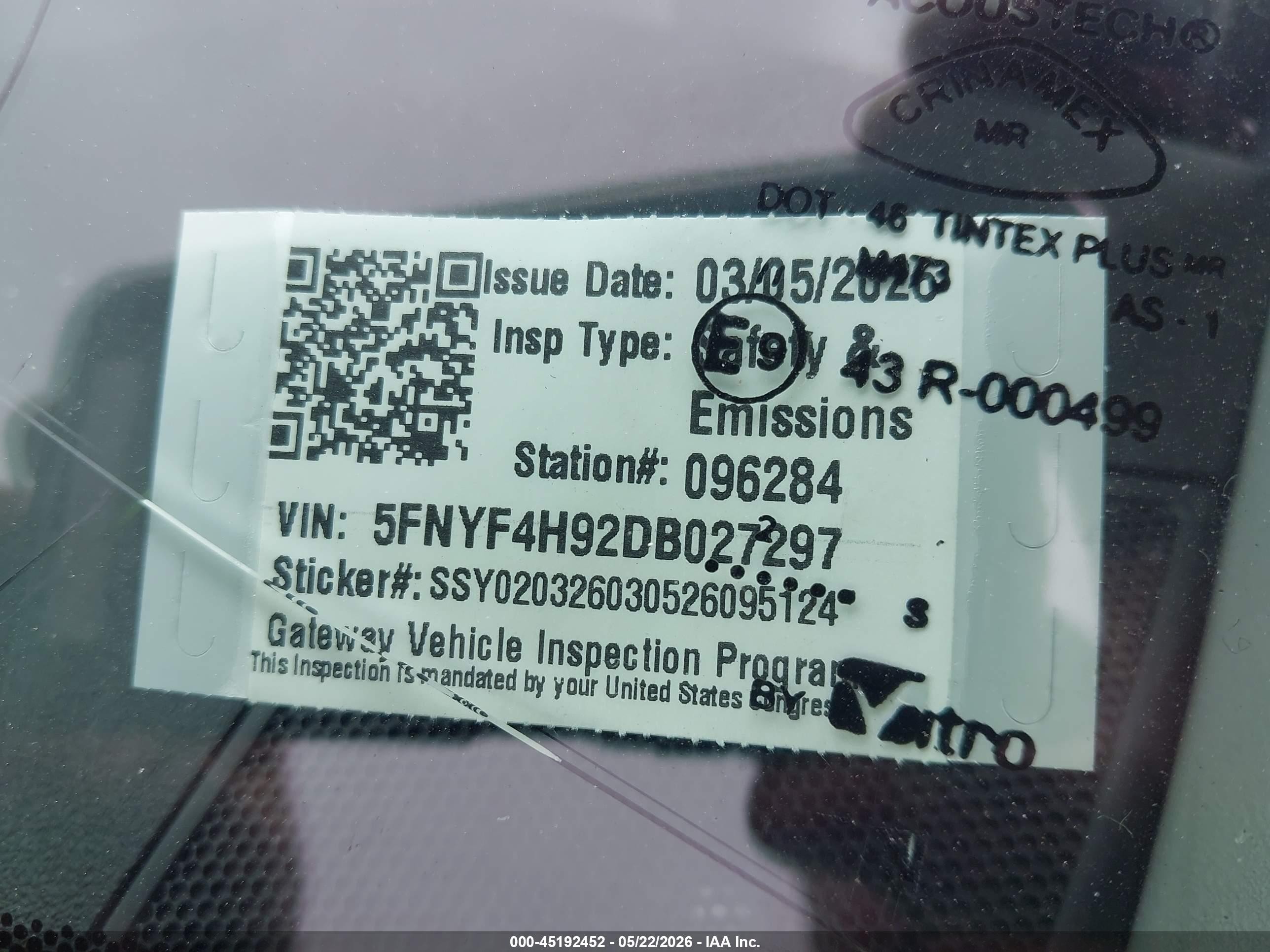 2013 Honda Pilot Touring Коричневый vin: 5FNYF4H92DB027297