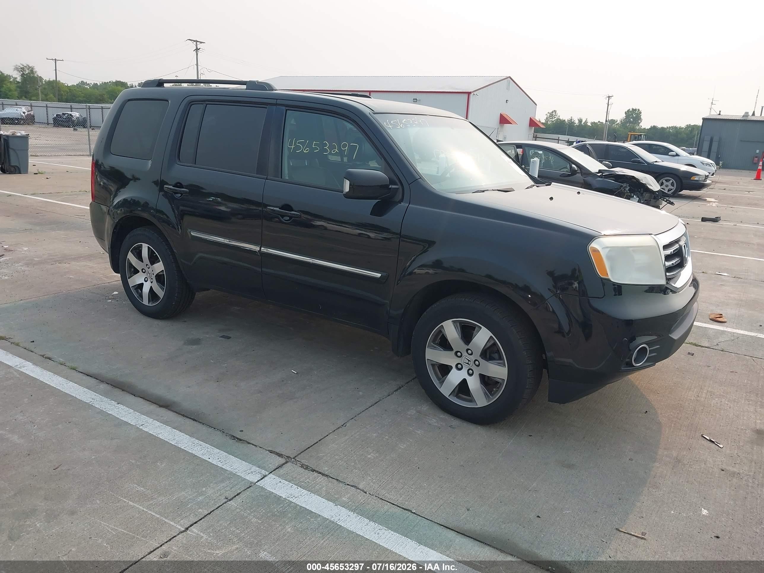 2014 Honda Pilot Touring Black vin: 5FNYF4H92EB007892