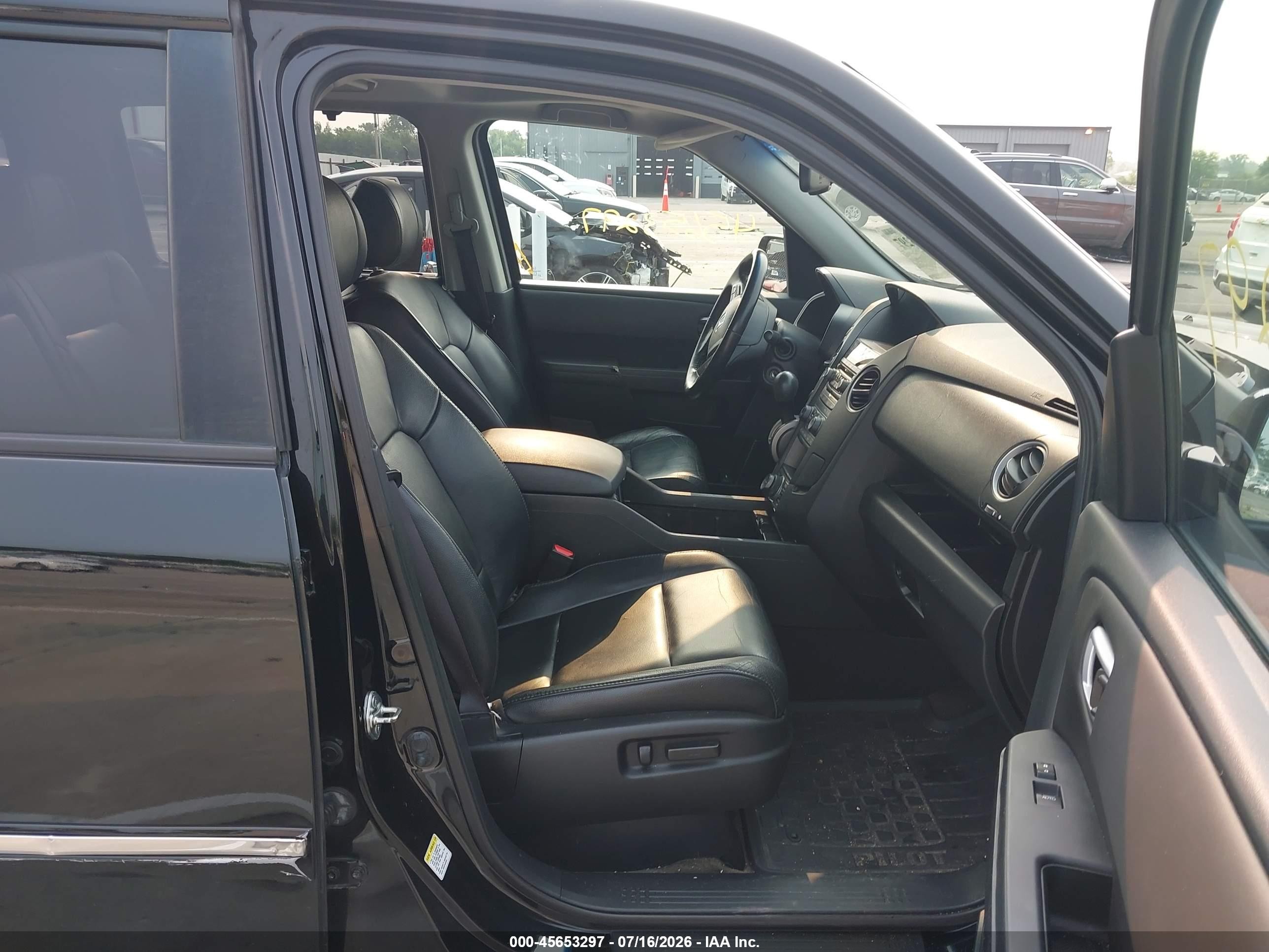 2014 Honda Pilot Touring Black vin: 5FNYF4H92EB007892