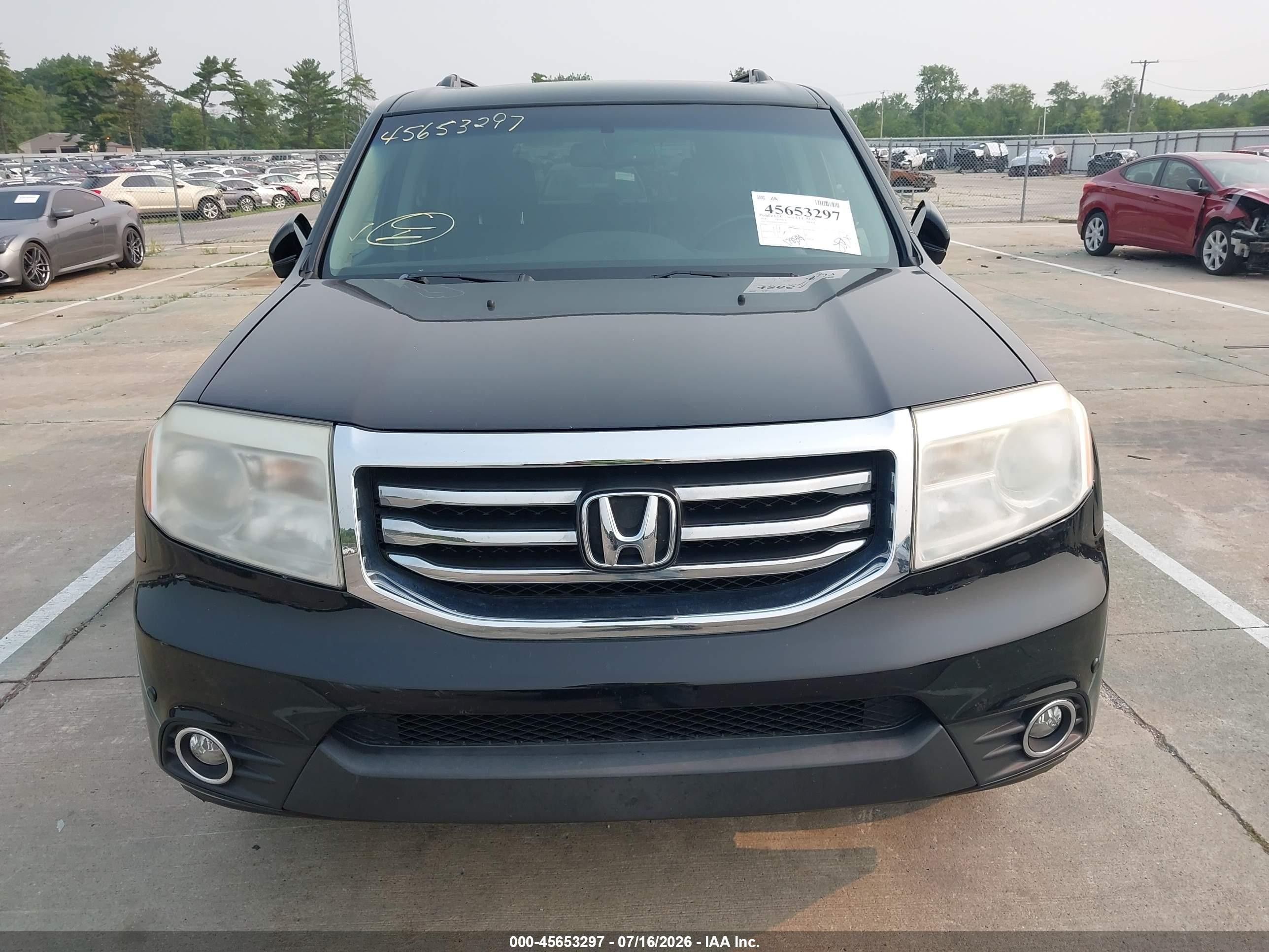 2014 Honda Pilot Touring Black vin: 5FNYF4H92EB007892