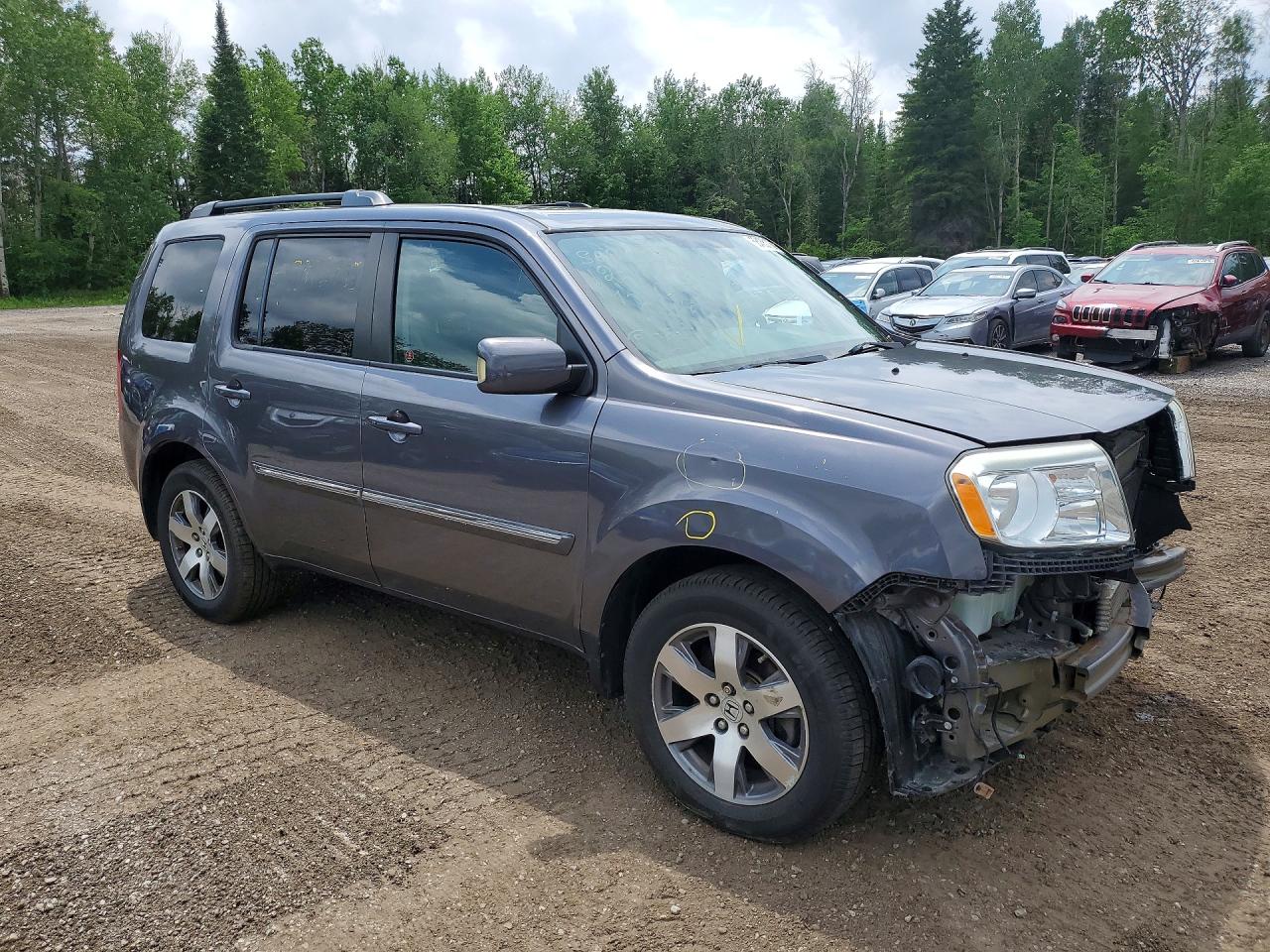 2014 Honda Pilot Touring Charcoal vin: 5FNYF4H92EB501413