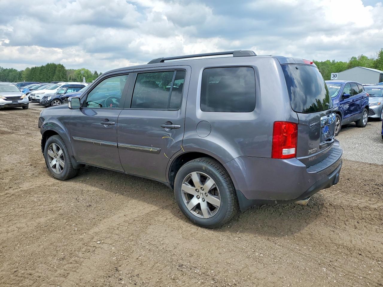 2014 Honda Pilot Touring Charcoal vin: 5FNYF4H92EB501413