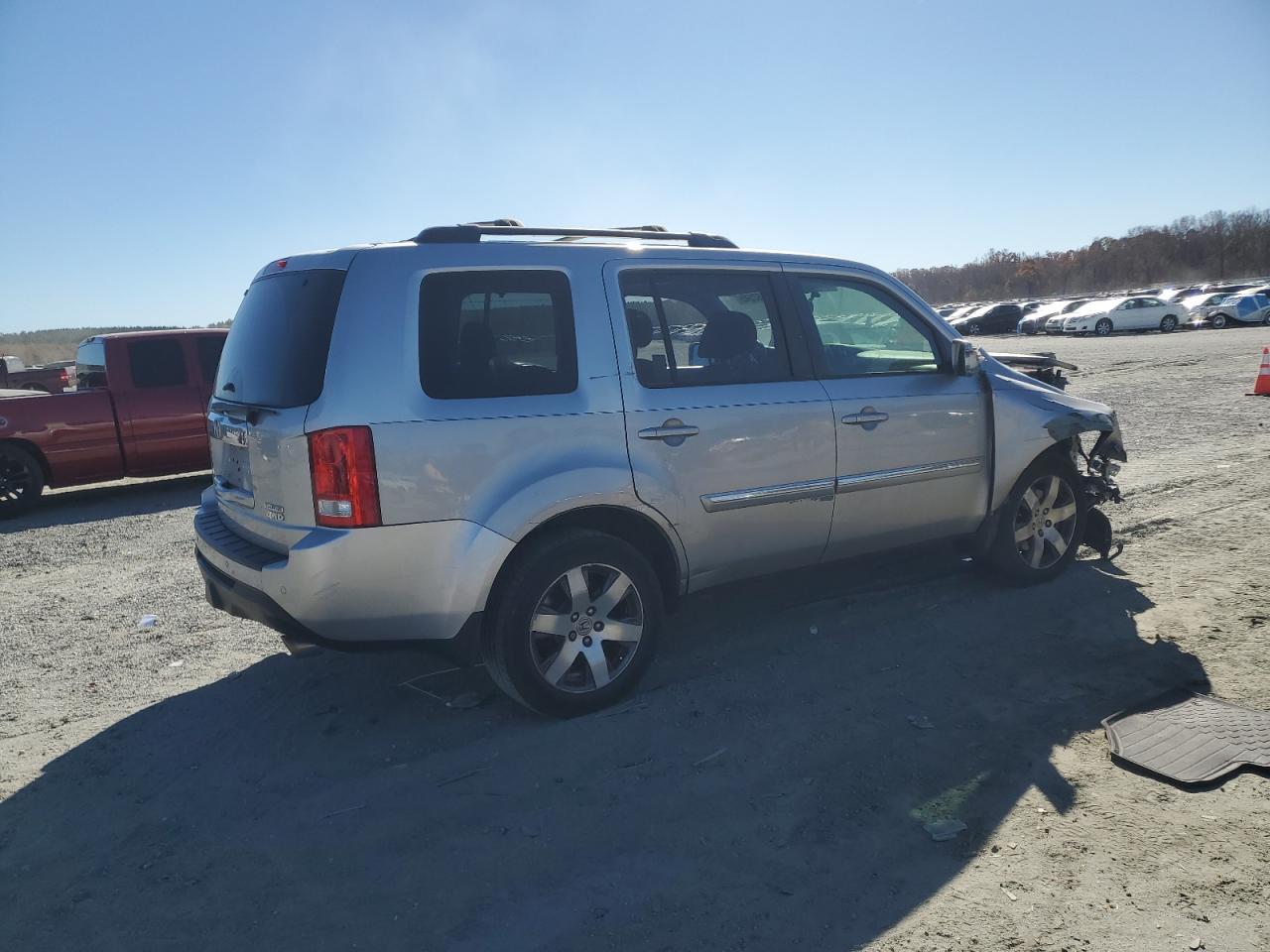 2015 Honda Pilot Touring Серый vin: 5FNYF4H92FB039159