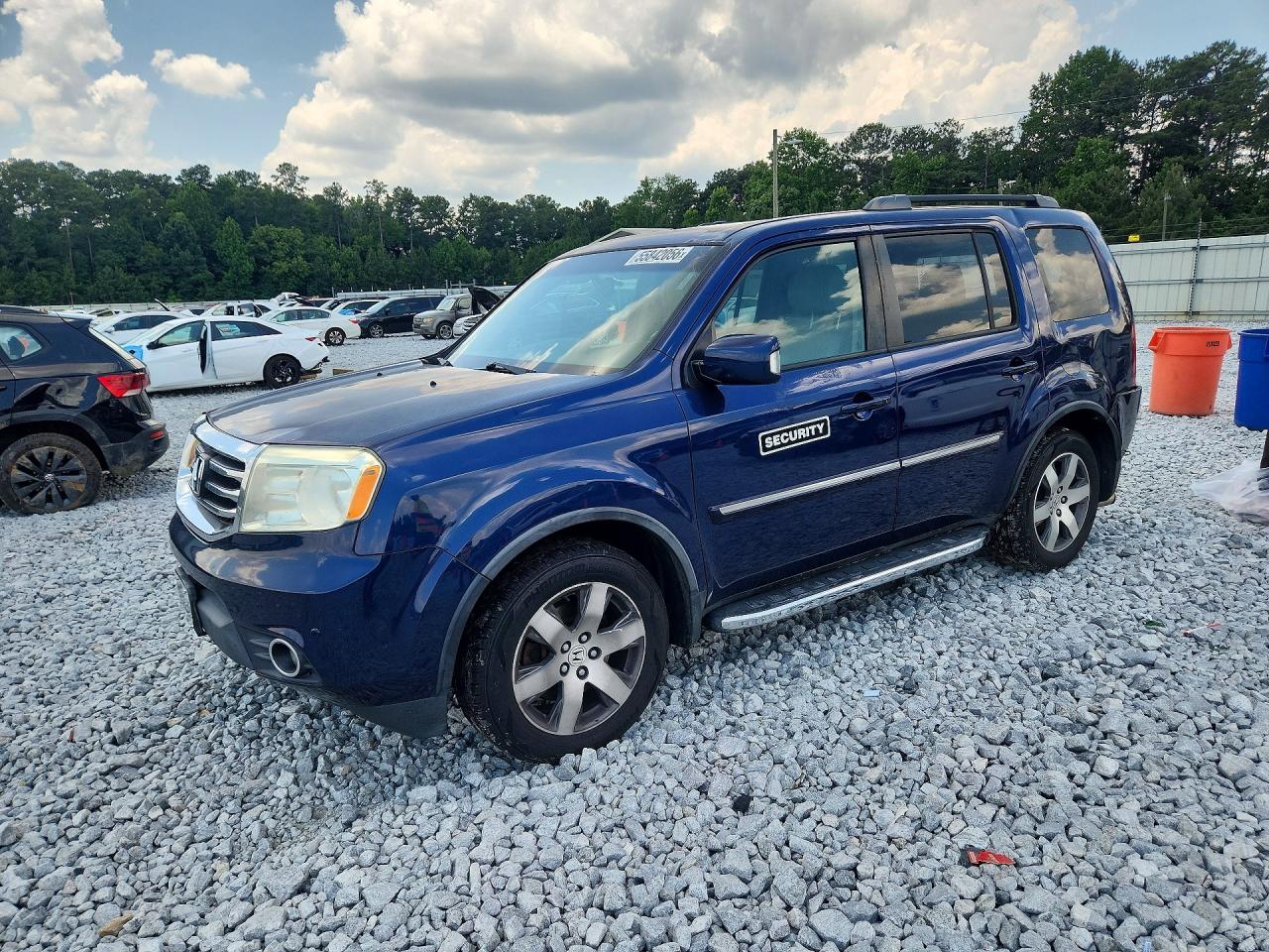 2015 Honda Pilot Touring Blue vin: 5FNYF4H92FB053160