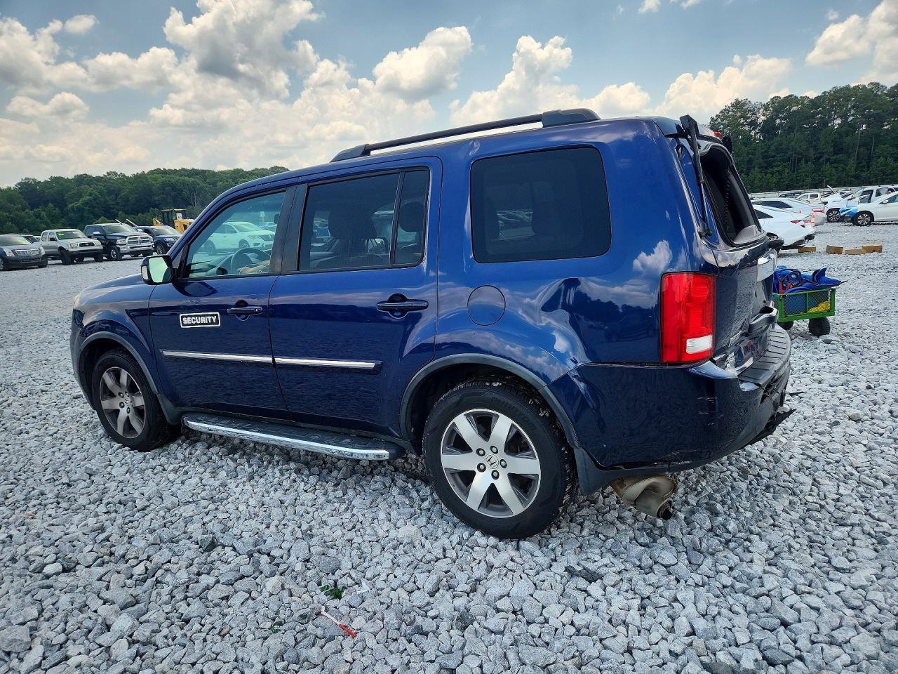 2015 Honda Pilot Touring Blue vin: 5FNYF4H92FB053160