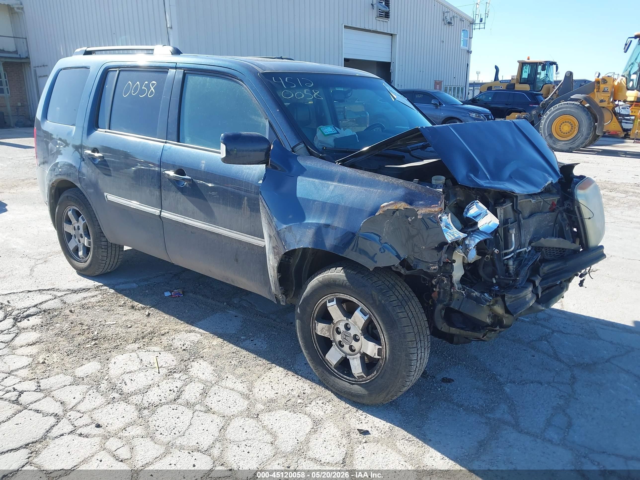 2010 Honda Pilot Touring Navy vin: 5FNYF4H93AB001724