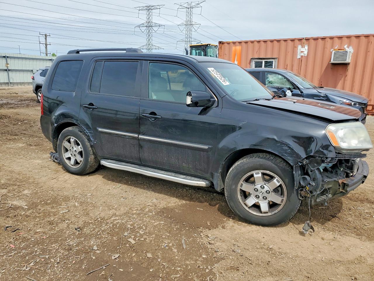 2010 Honda Pilot Touring Черный vin: 5FNYF4H93AB039146
