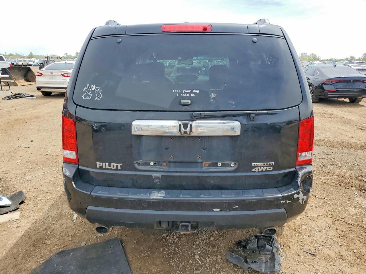 2010 Honda Pilot Touring Черный vin: 5FNYF4H93AB039146