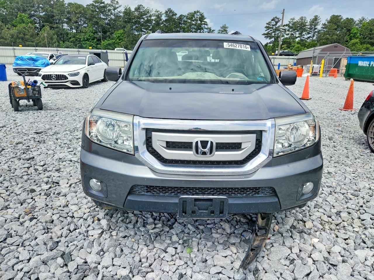 2011 Honda Pilot Touring Серый vin: 5FNYF4H93BB101856