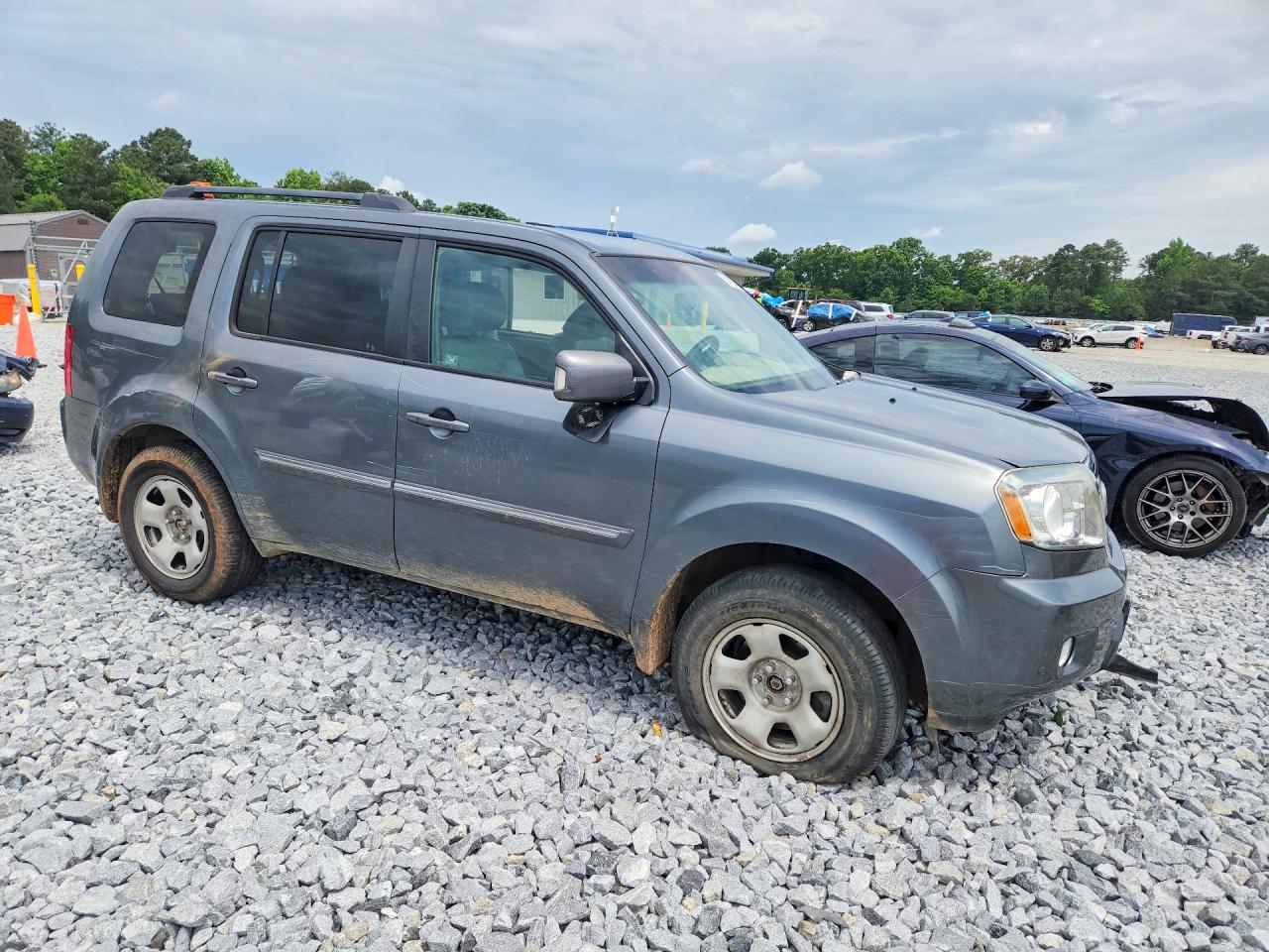 2011 Honda Pilot Touring Серый vin: 5FNYF4H93BB101856