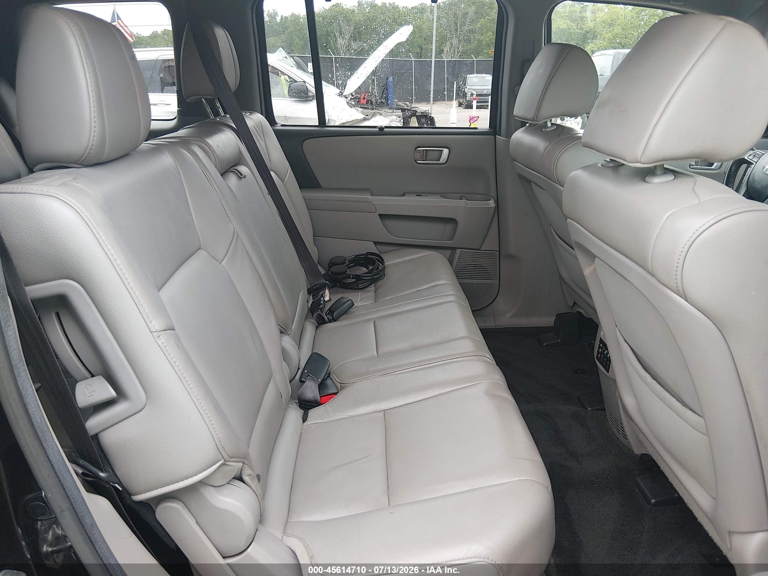 2012 Honda Pilot Touring Black vin: 5FNYF4H93CB081285