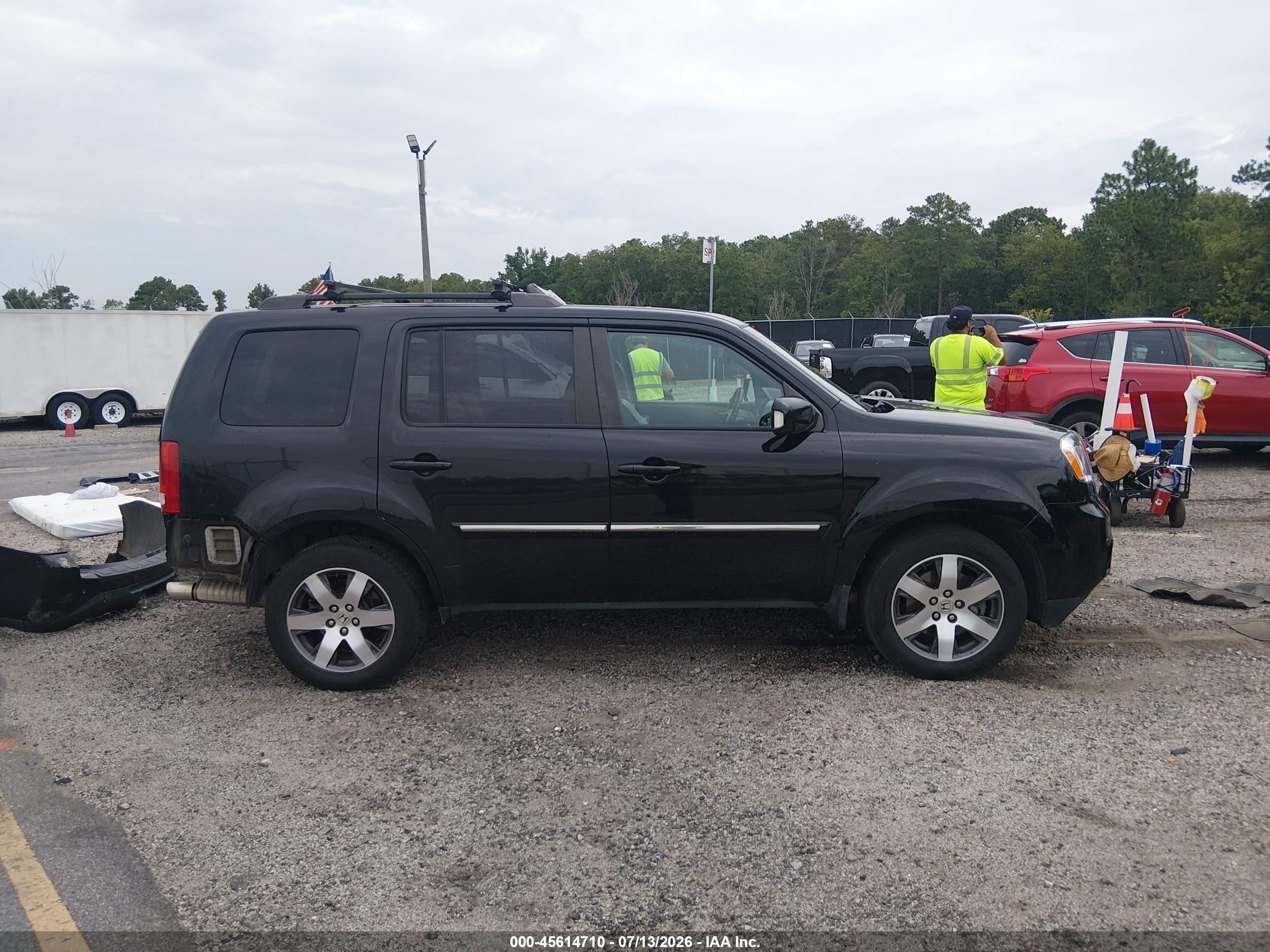 2012 Honda Pilot Touring Black vin: 5FNYF4H93CB081285