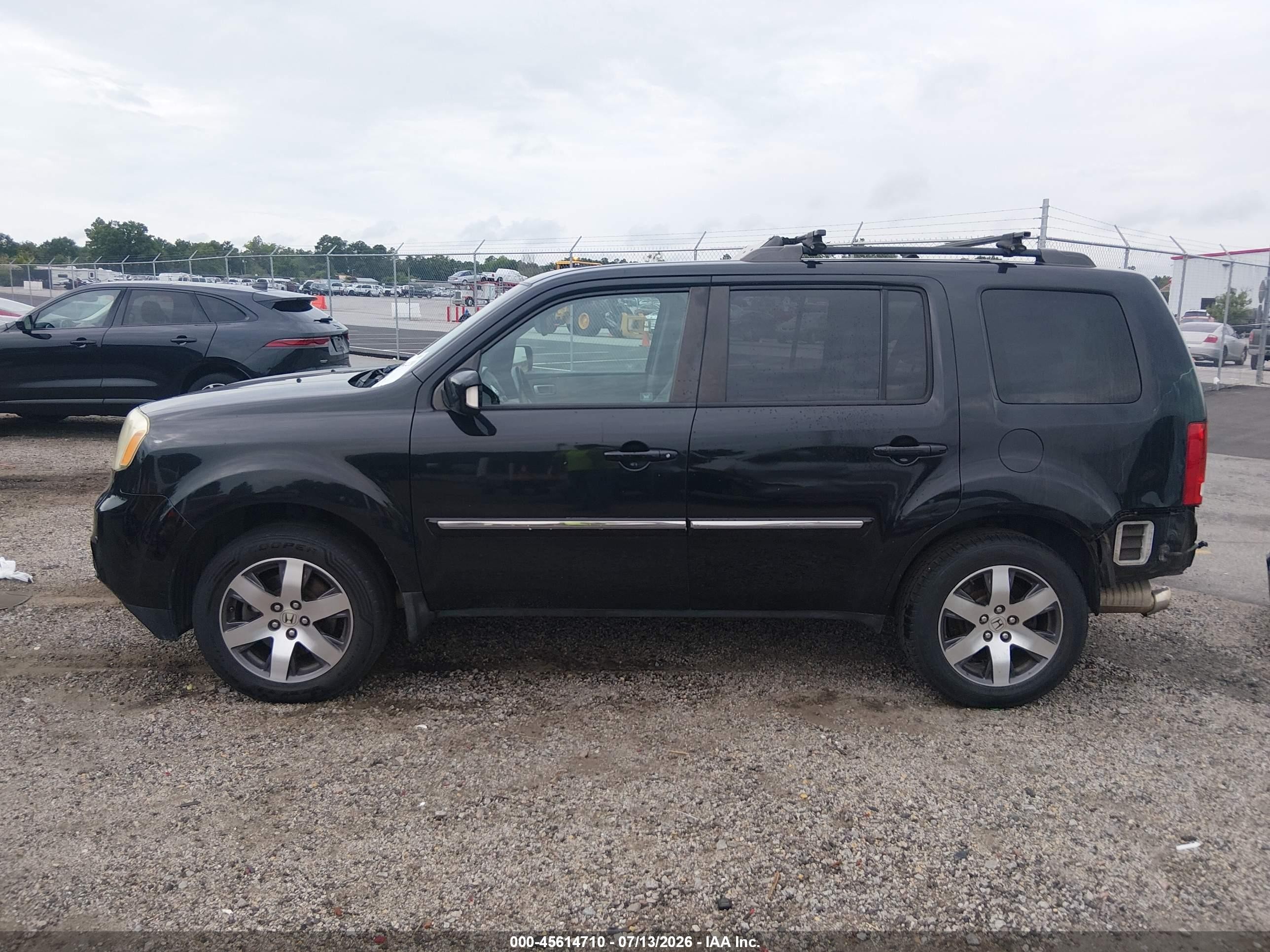 2012 Honda Pilot Touring Black vin: 5FNYF4H93CB081285