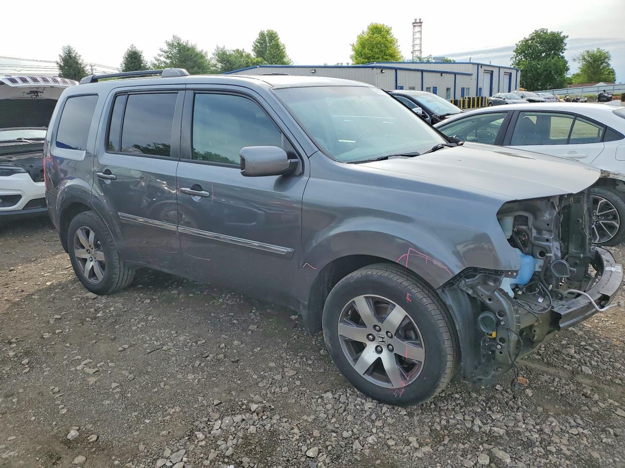 2013 Honda Pilot Touring Gray vin: 5FNYF4H93DB021234