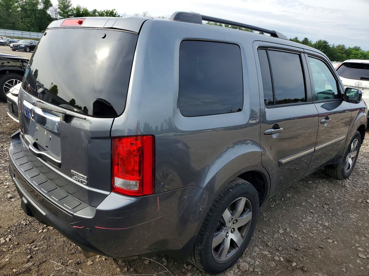 2013 Honda Pilot Touring Gray vin: 5FNYF4H93DB021234