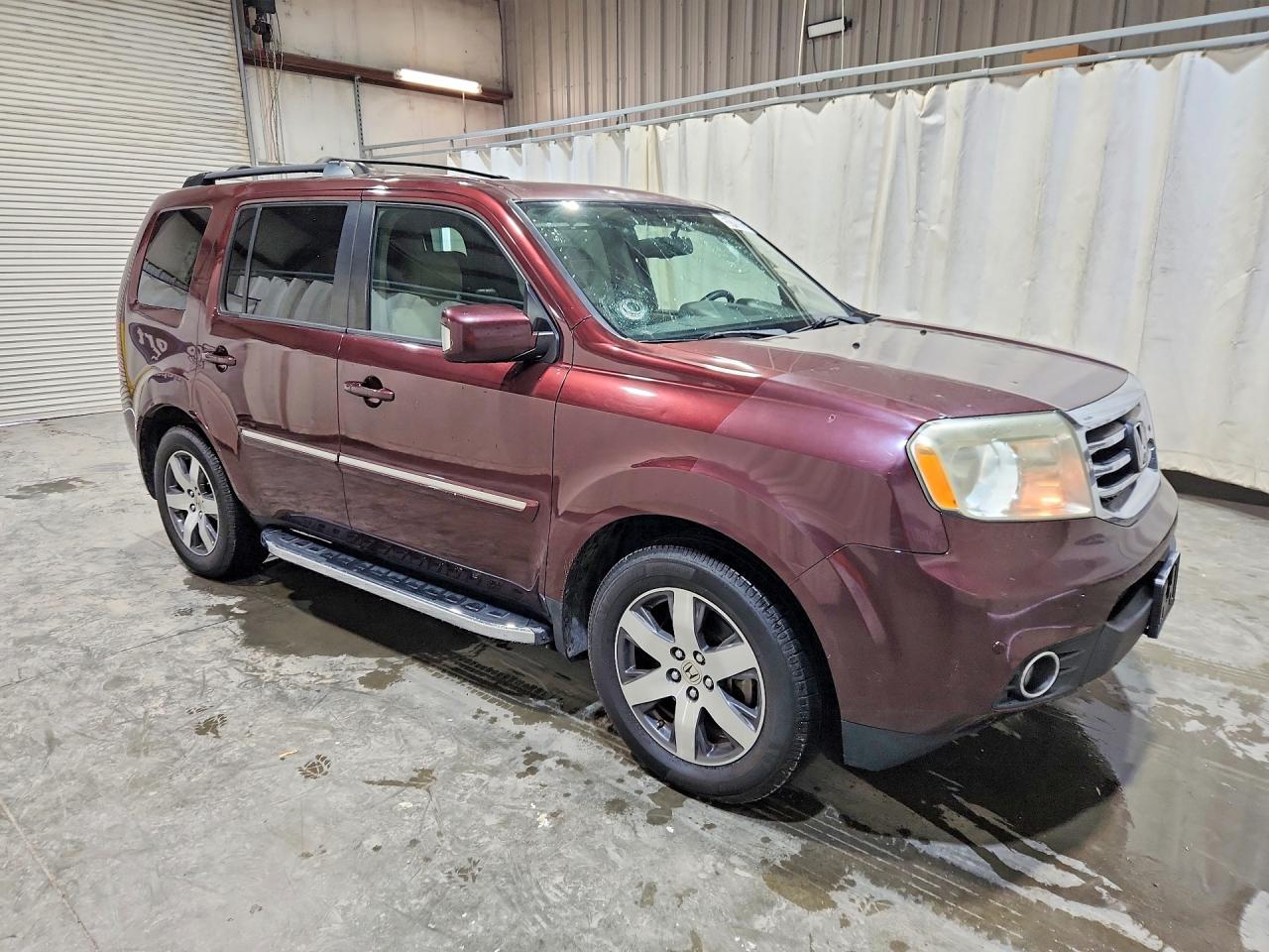 2013 Honda Pilot Burgundy vin: 5FNYF4H93DB025803