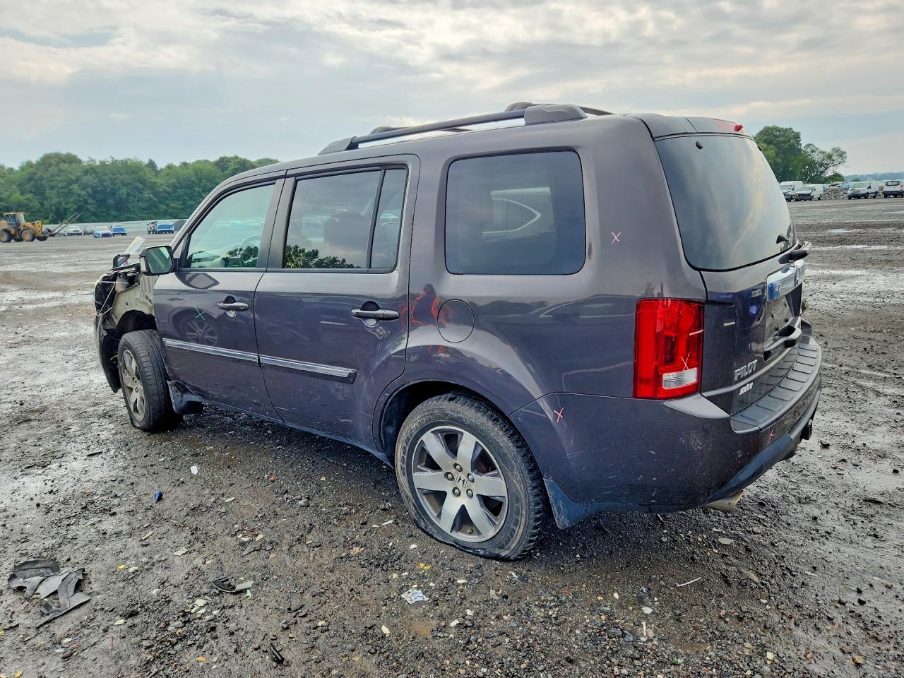 2013 Honda Pilot Touring Gray vin: 5FNYF4H93DB057232
