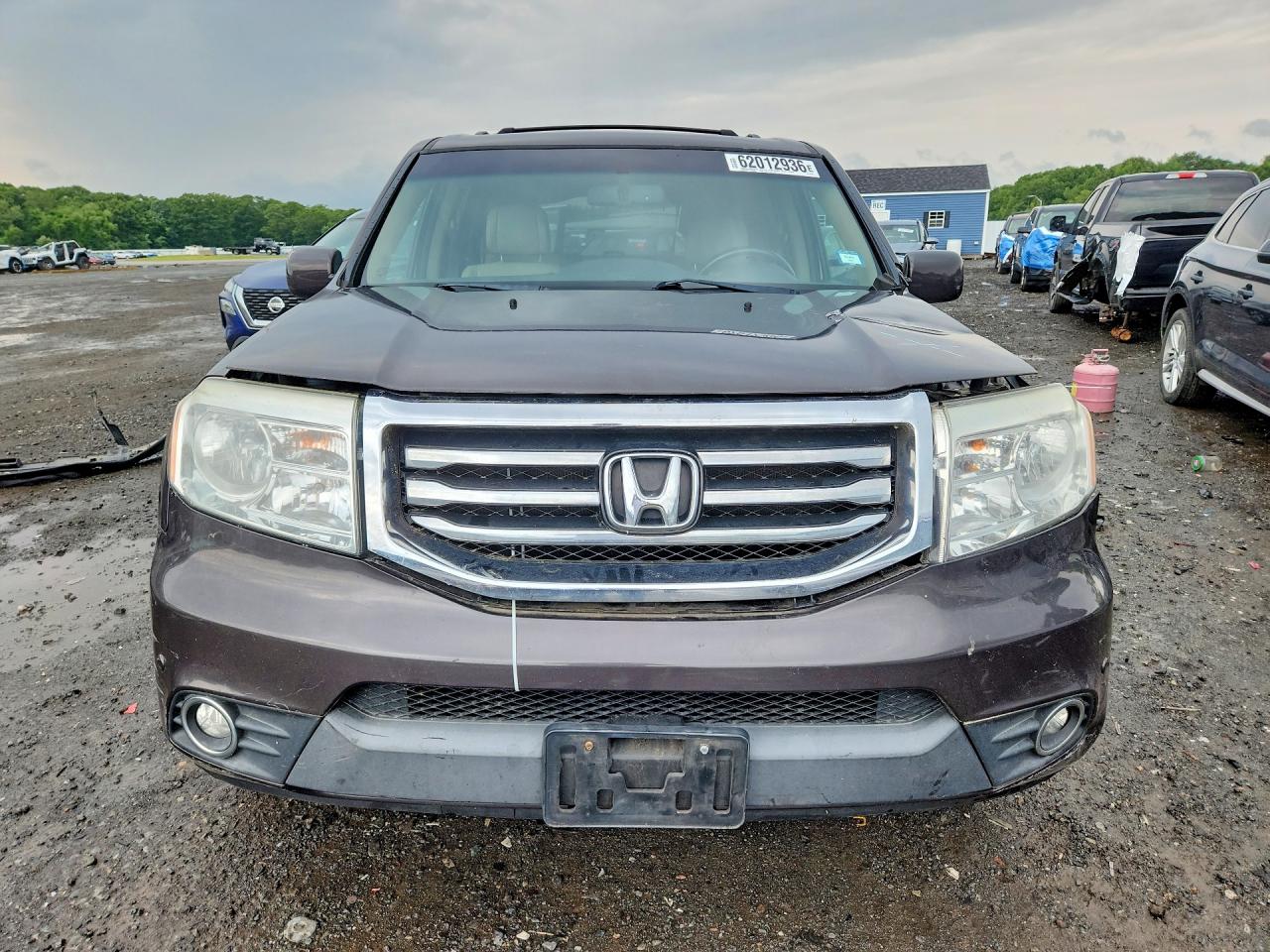 2013 Honda Pilot Touring Gray vin: 5FNYF4H93DB057232