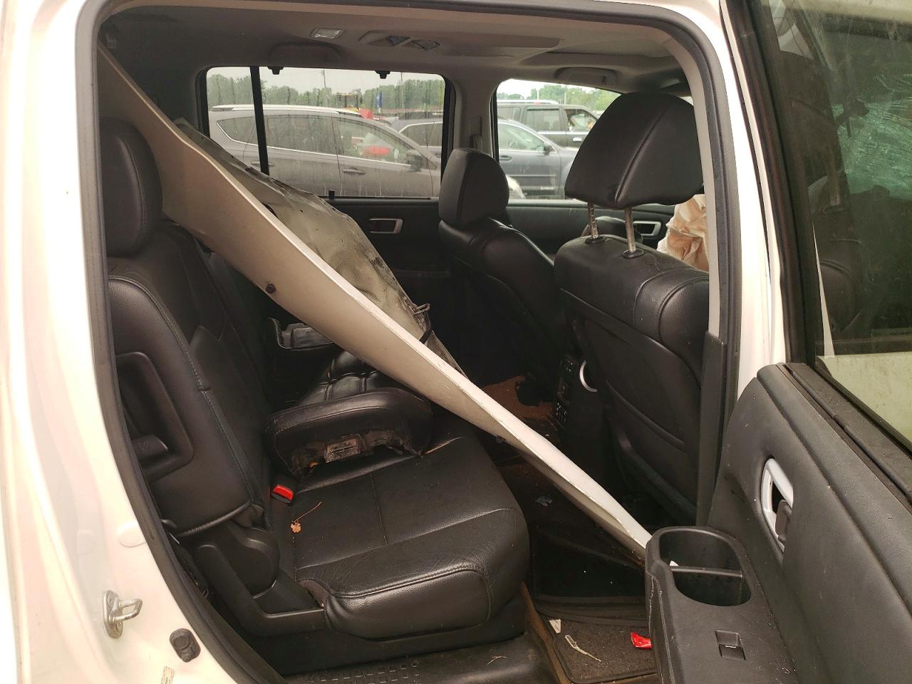 2013 Honda Pilot Touring White vin: 5FNYF4H93DB058591