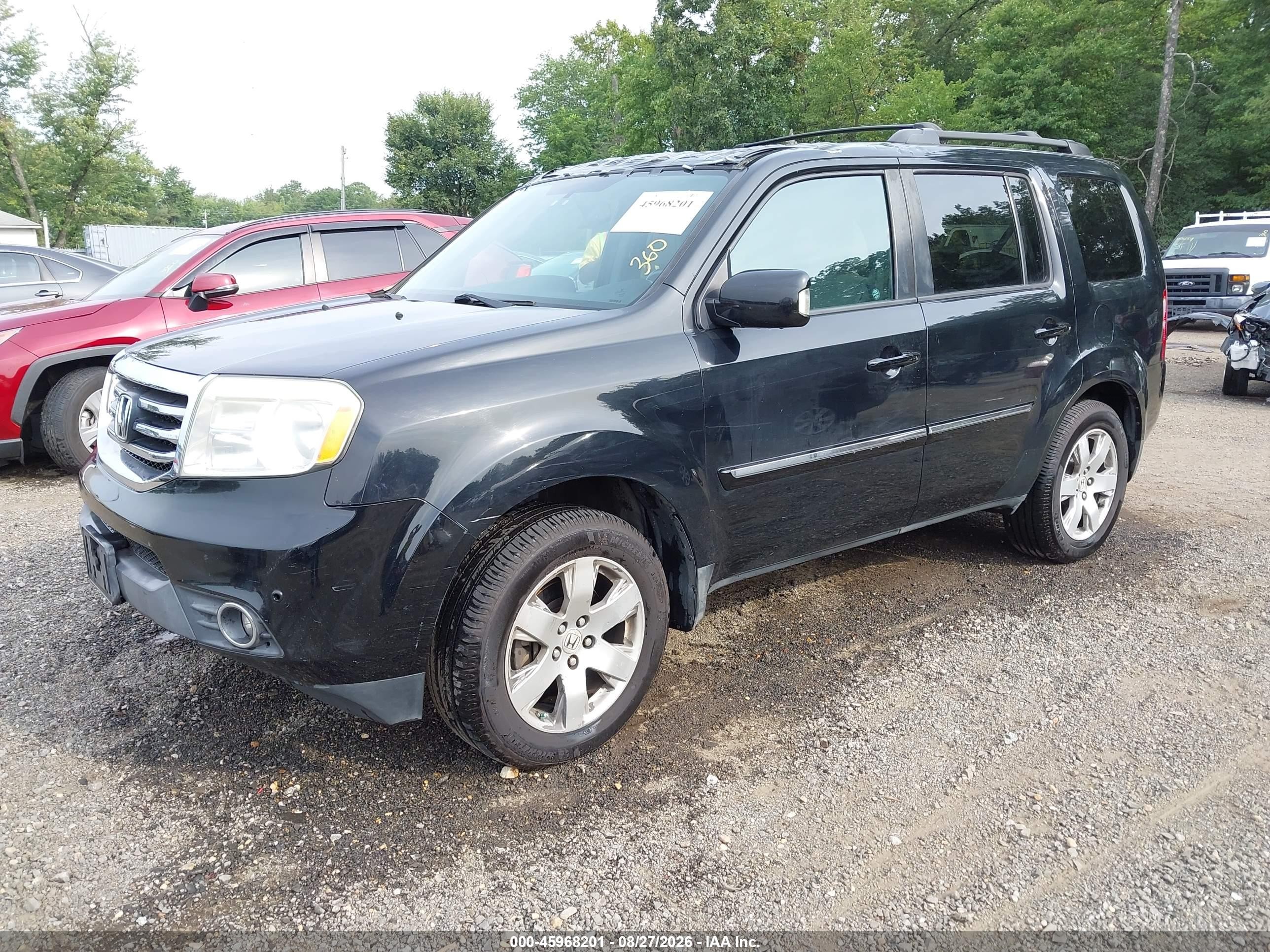 2013 Honda Pilot Touring Black vin: 5FNYF4H93DB067193