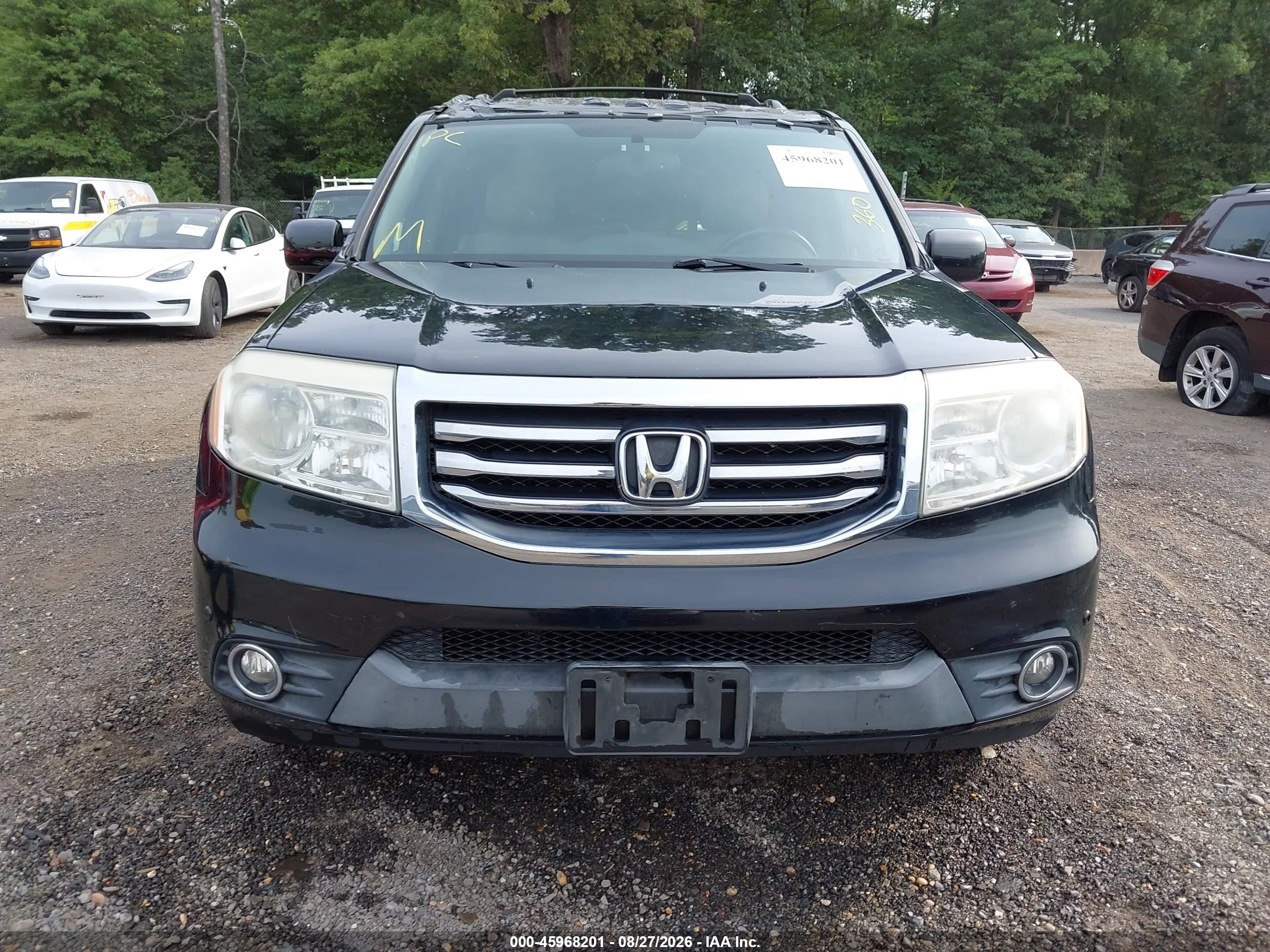 2013 Honda Pilot Touring Black vin: 5FNYF4H93DB067193