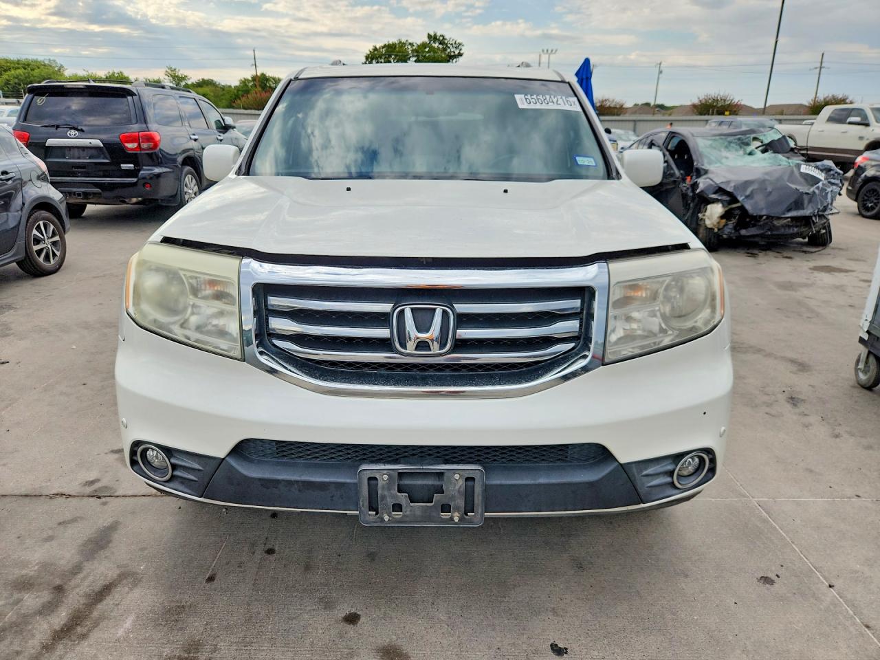2013 Honda Pilot Touring White vin: 5FNYF4H93DB070546