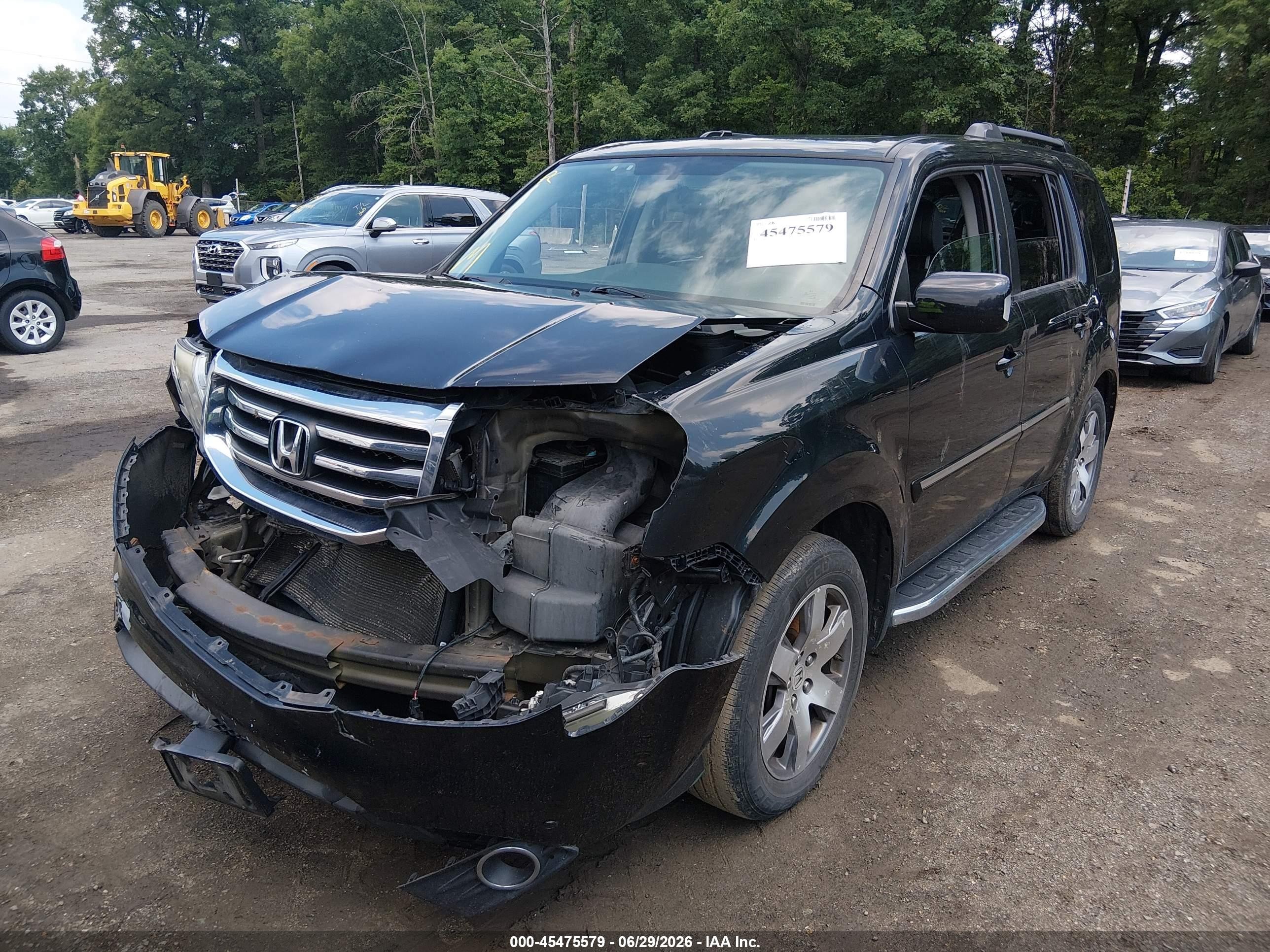 2015 Honda Pilot Touring Черный vin: 5FNYF4H93FB031300