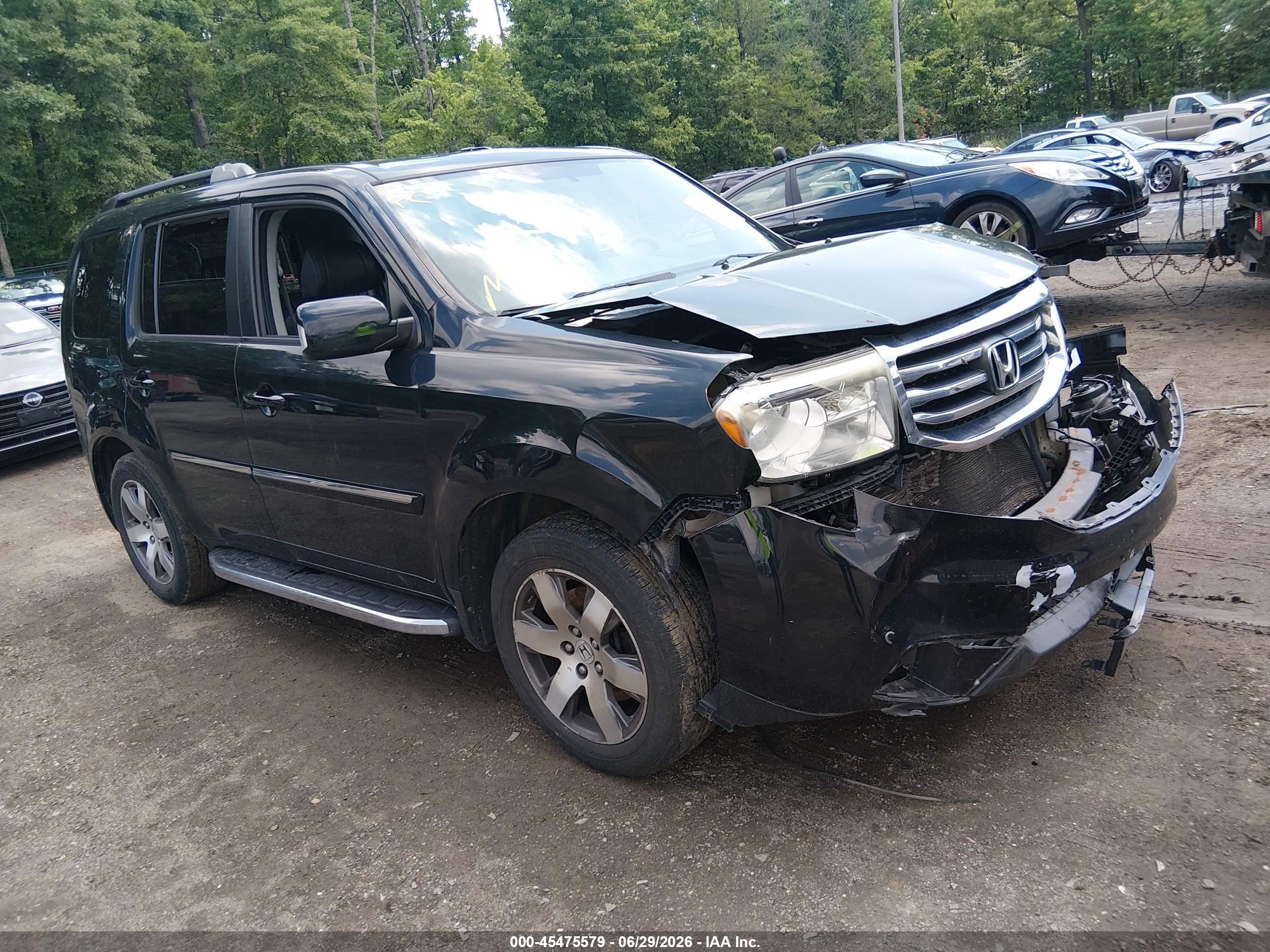 2015 Honda Pilot Touring Черный vin: 5FNYF4H93FB031300