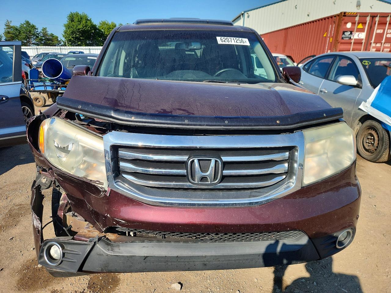 2015 Honda Pilot Touring Burgundy vin: 5FNYF4H93FB504645