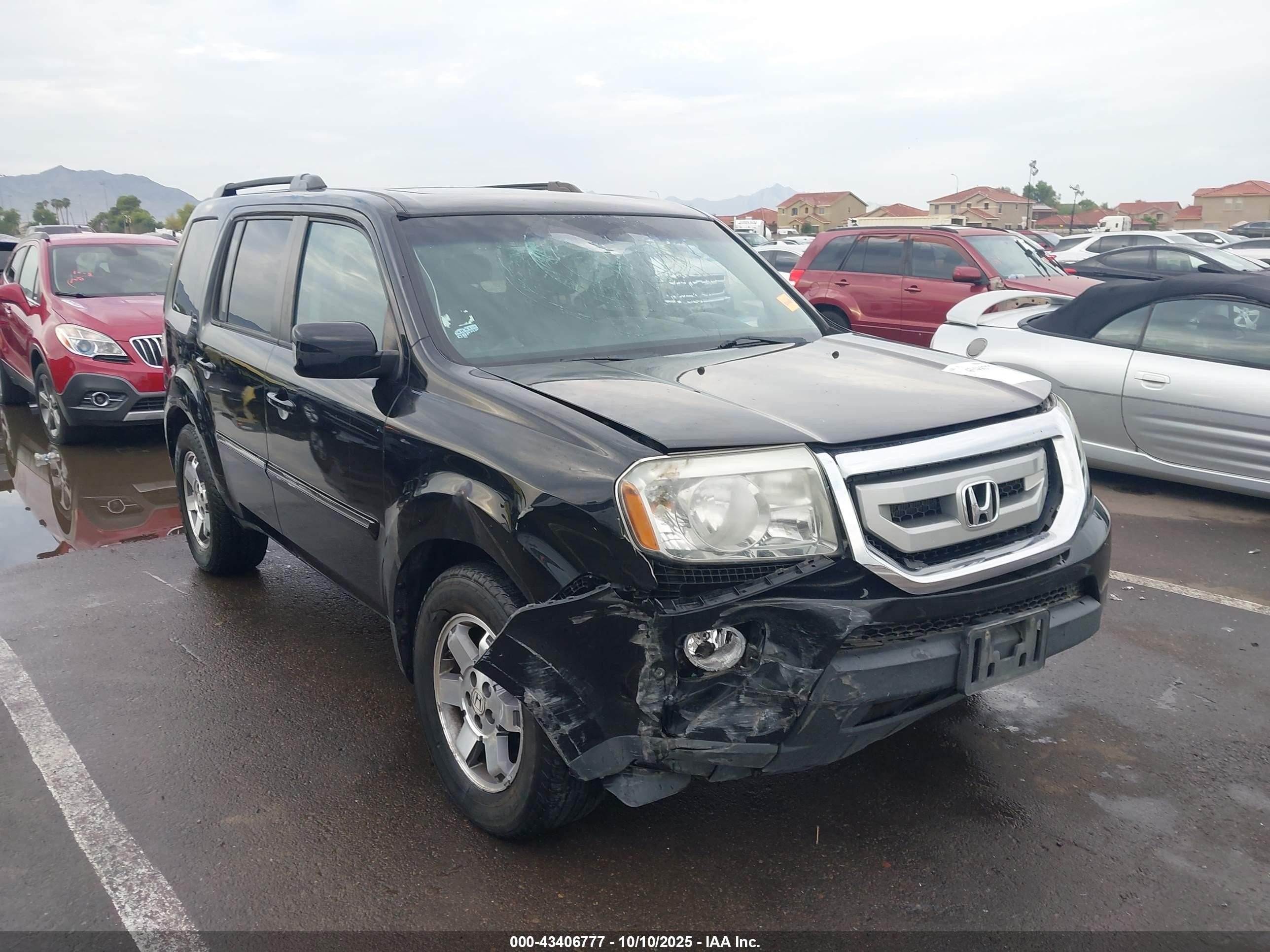 2011 Honda Pilot Touring Black vin: 5FNYF4H94BB089913