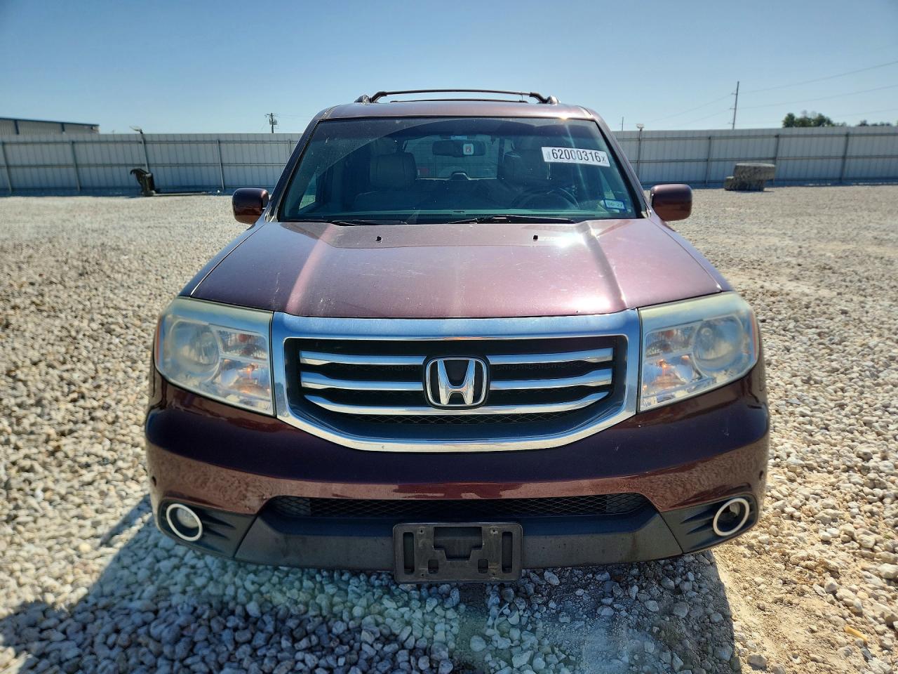 2012 Honda Pilot Touring Maroon vin: 5FNYF4H94CB013710