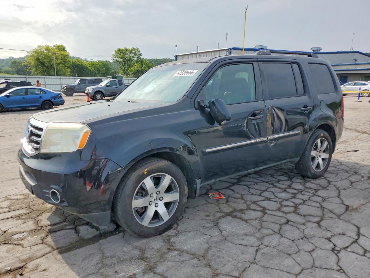 2012 Honda Pilot Touring Black vin: 5FNYF4H94CB030961