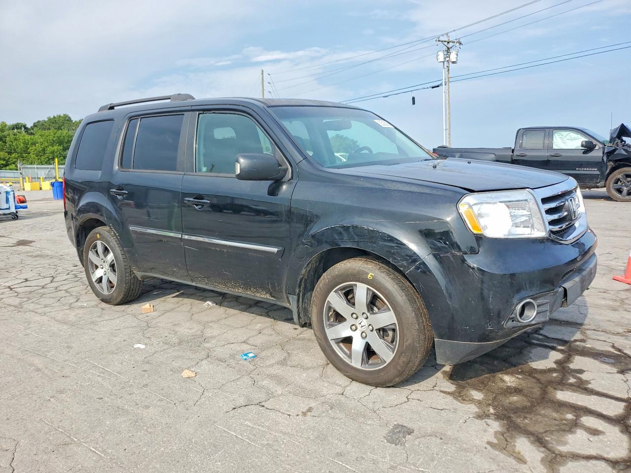2012 Honda Pilot Touring Black vin: 5FNYF4H94CB030961