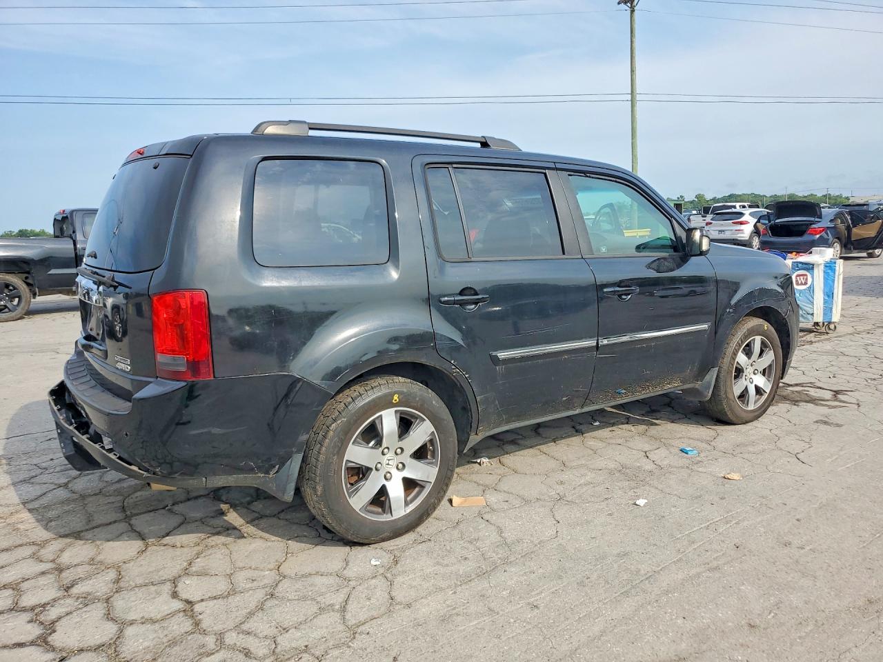 2012 Honda Pilot Touring Black vin: 5FNYF4H94CB030961