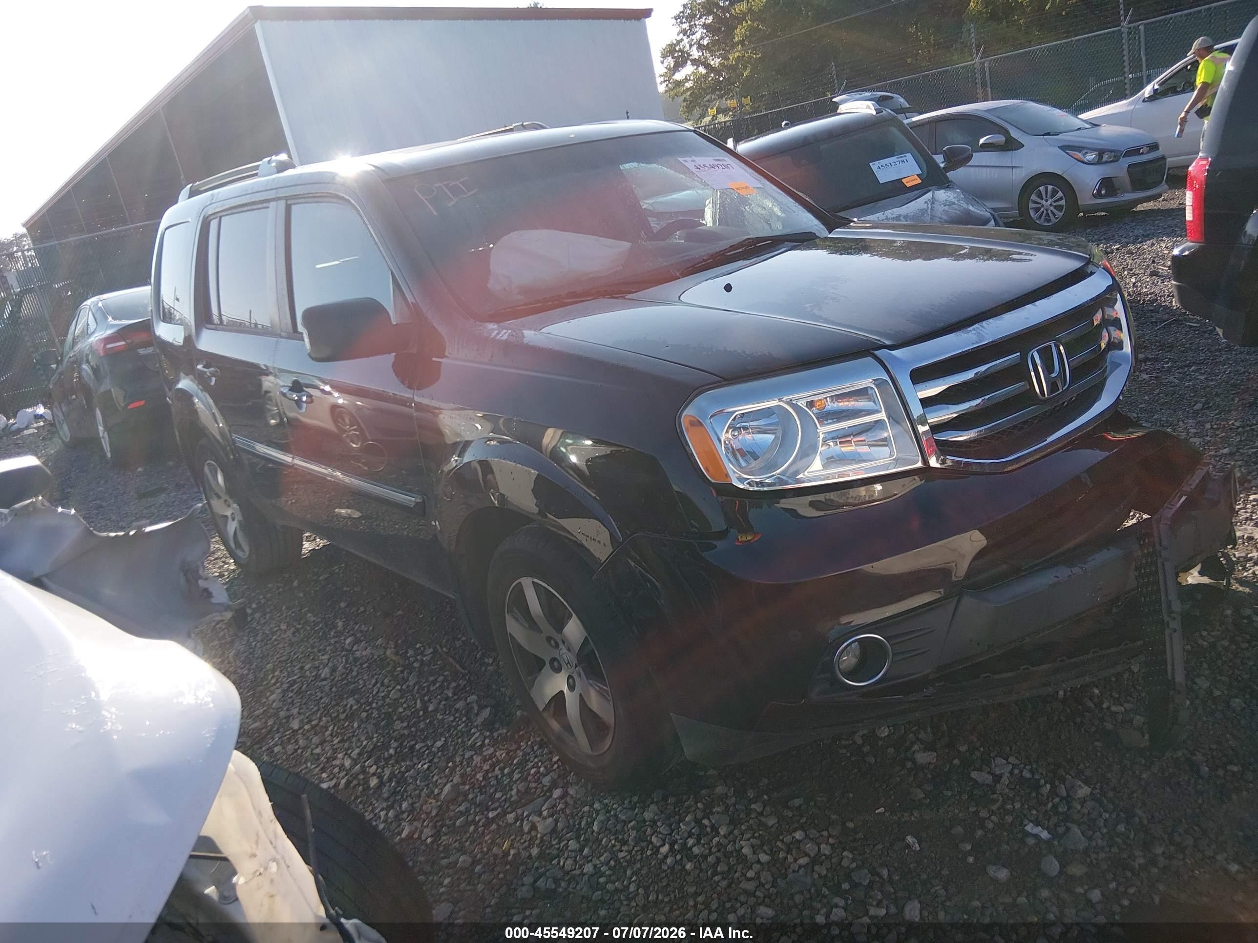 2013 Honda Pilot Touring Black vin: 5FNYF4H94DB004877