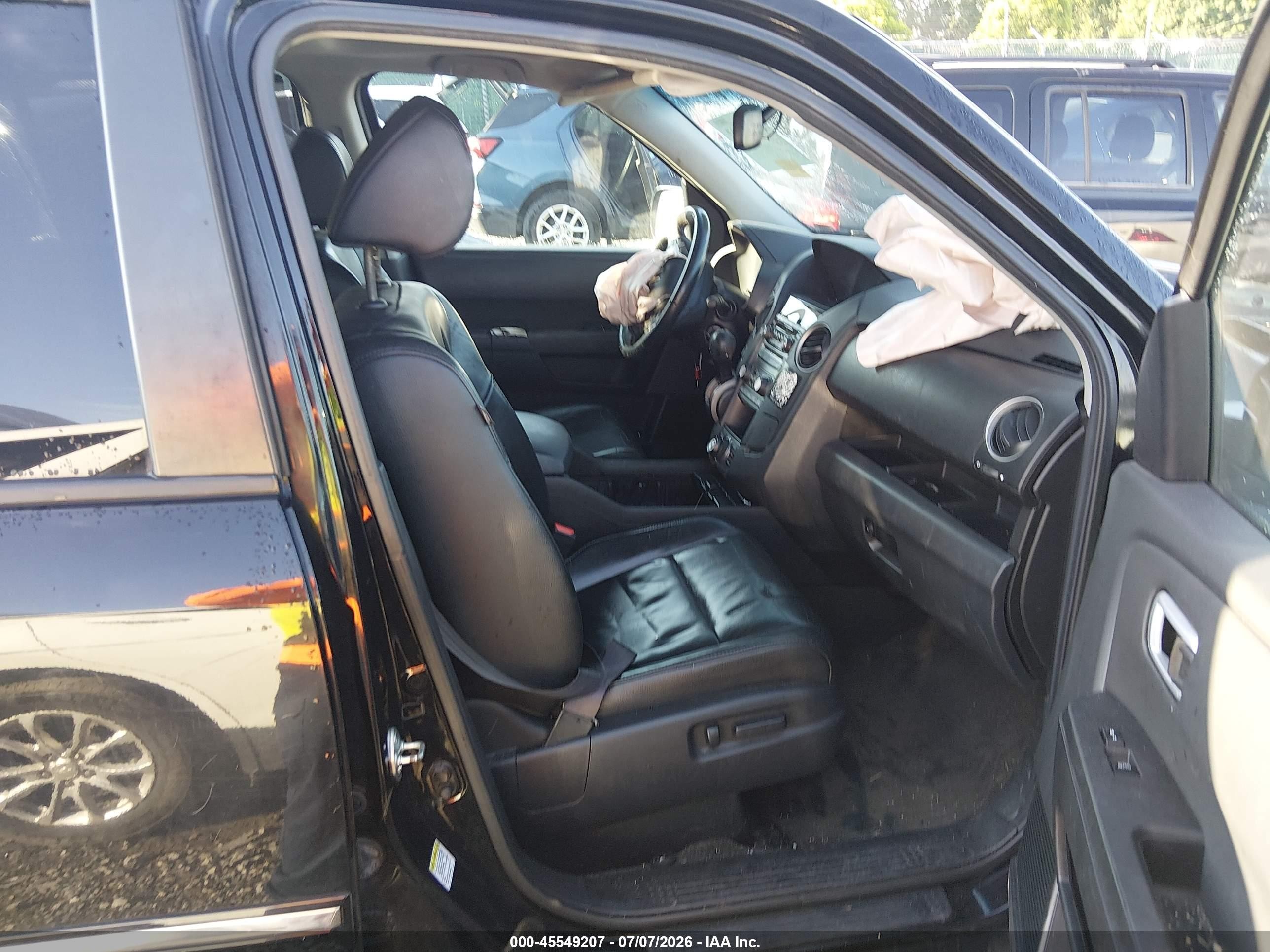 2013 Honda Pilot Touring Black vin: 5FNYF4H94DB004877