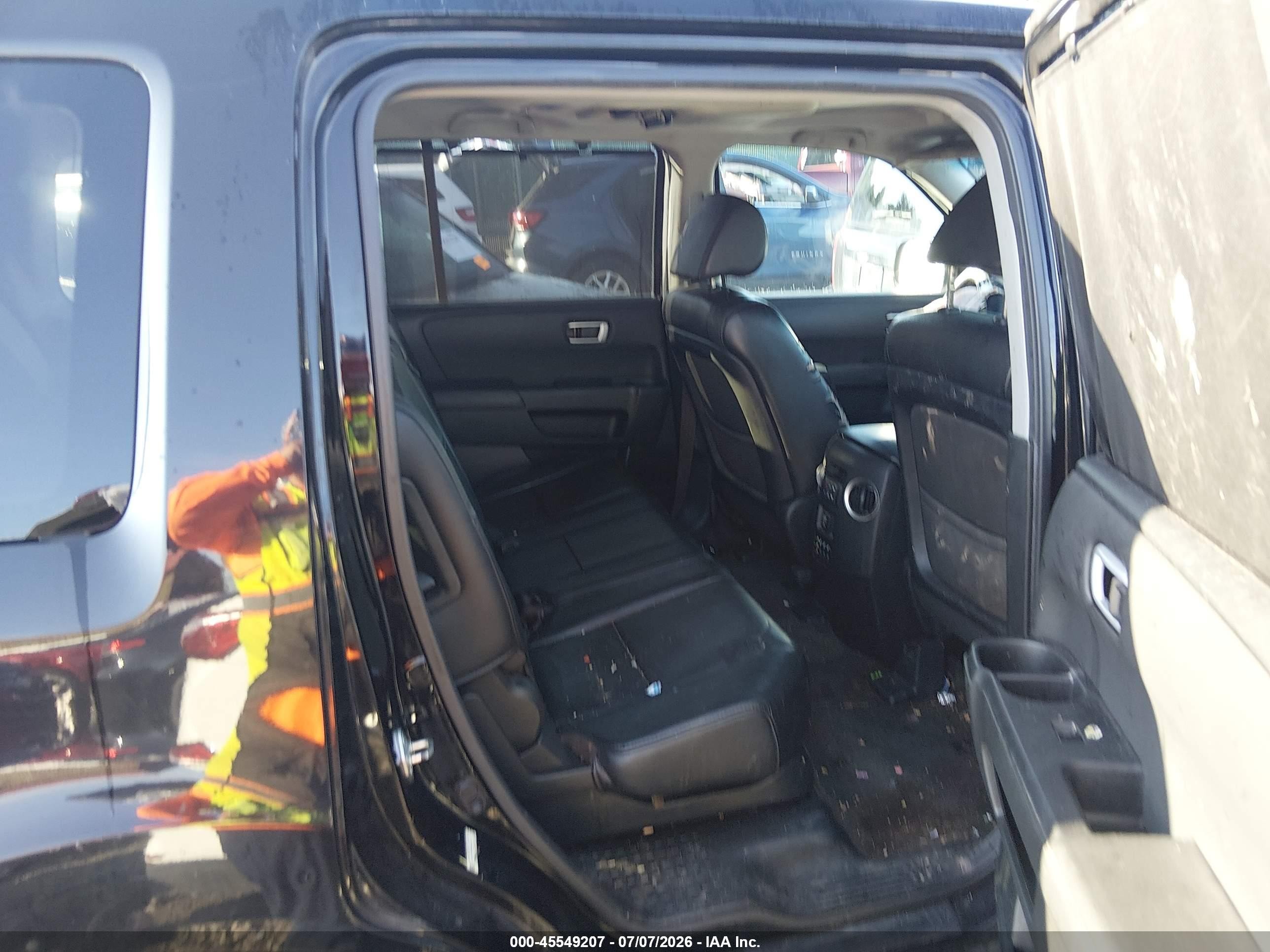 2013 Honda Pilot Touring Black vin: 5FNYF4H94DB004877