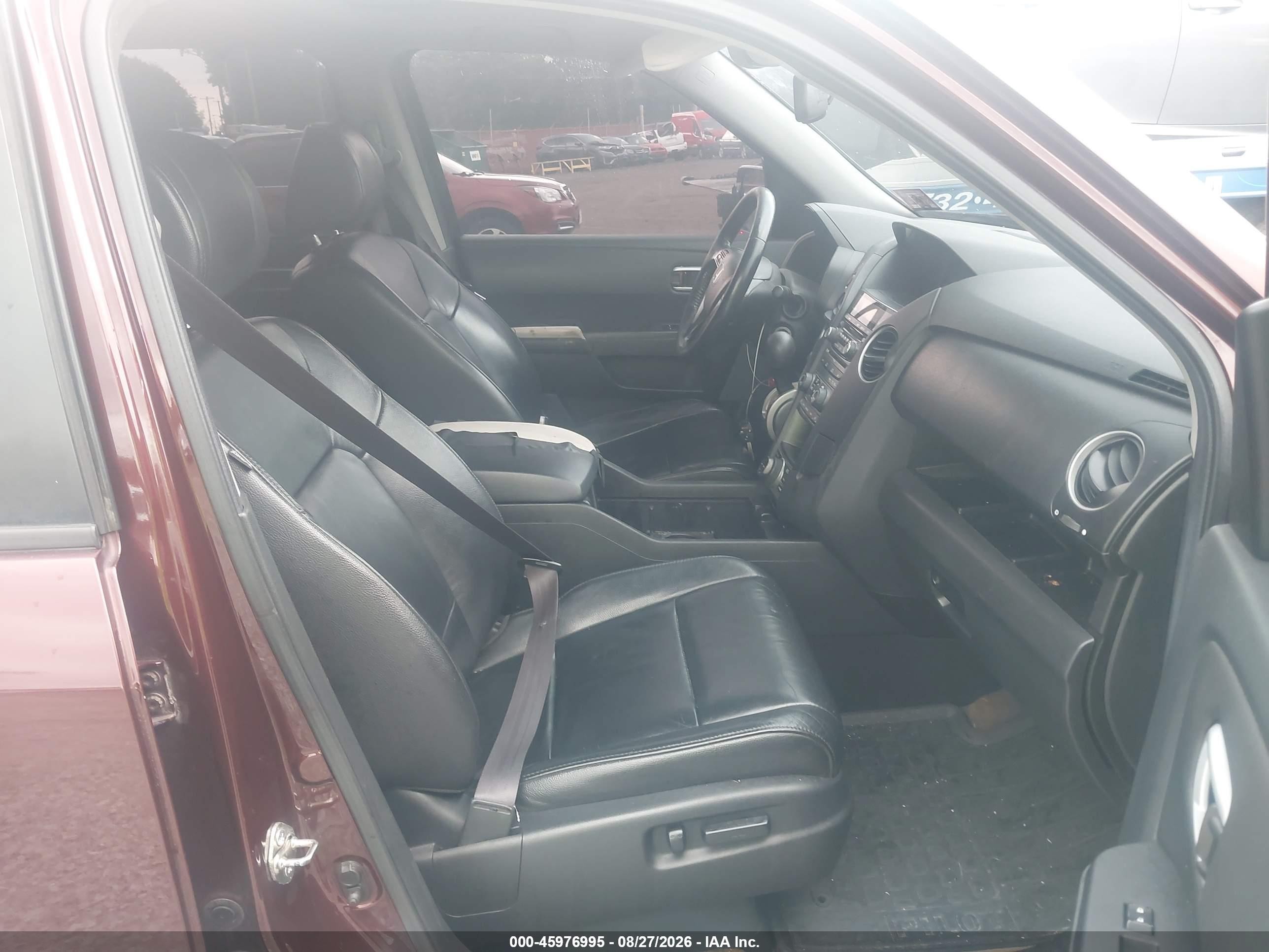 2013 Honda Pilot Touring Бордовый vin: 5FNYF4H94DB028189