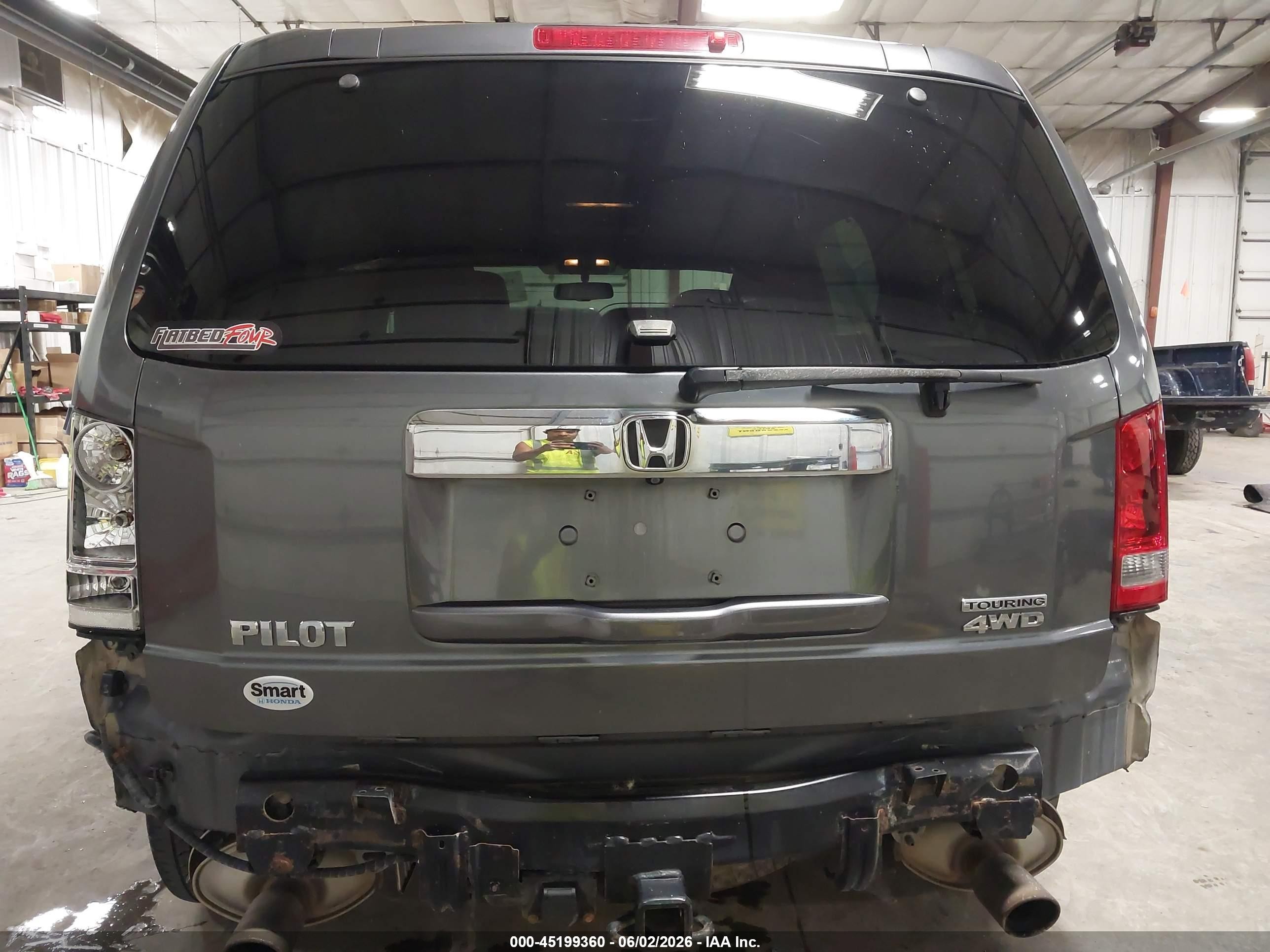 2013 Honda Pilot Touring Gray vin: 5FNYF4H94DB036471