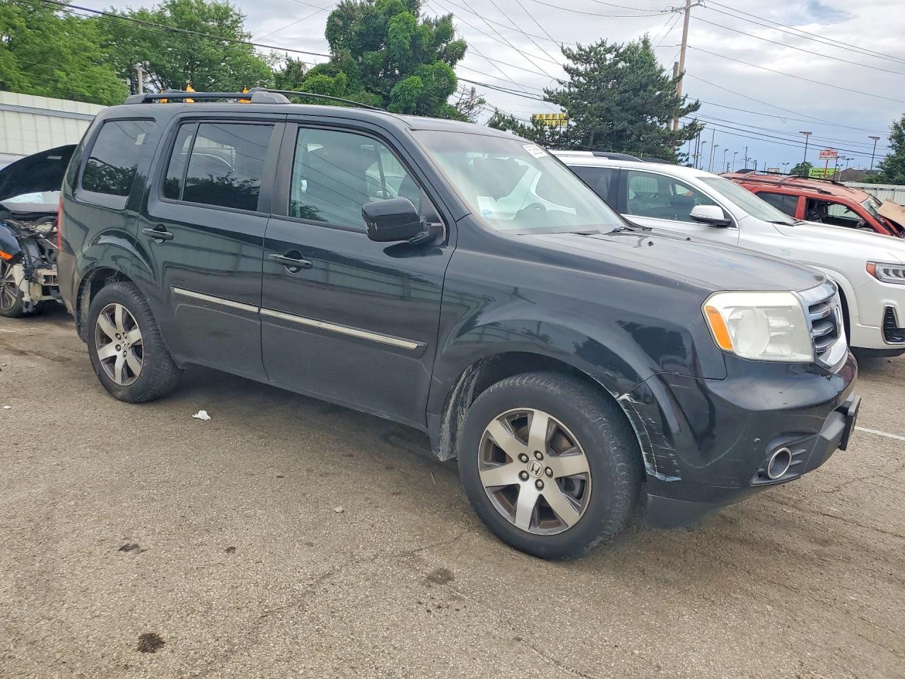 2013 Honda Pilot Touring Black vin: 5FNYF4H94DB070233