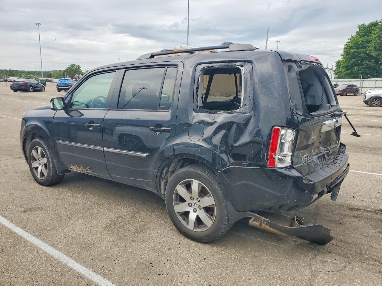 2013 Honda Pilot Touring Black vin: 5FNYF4H94DB070233