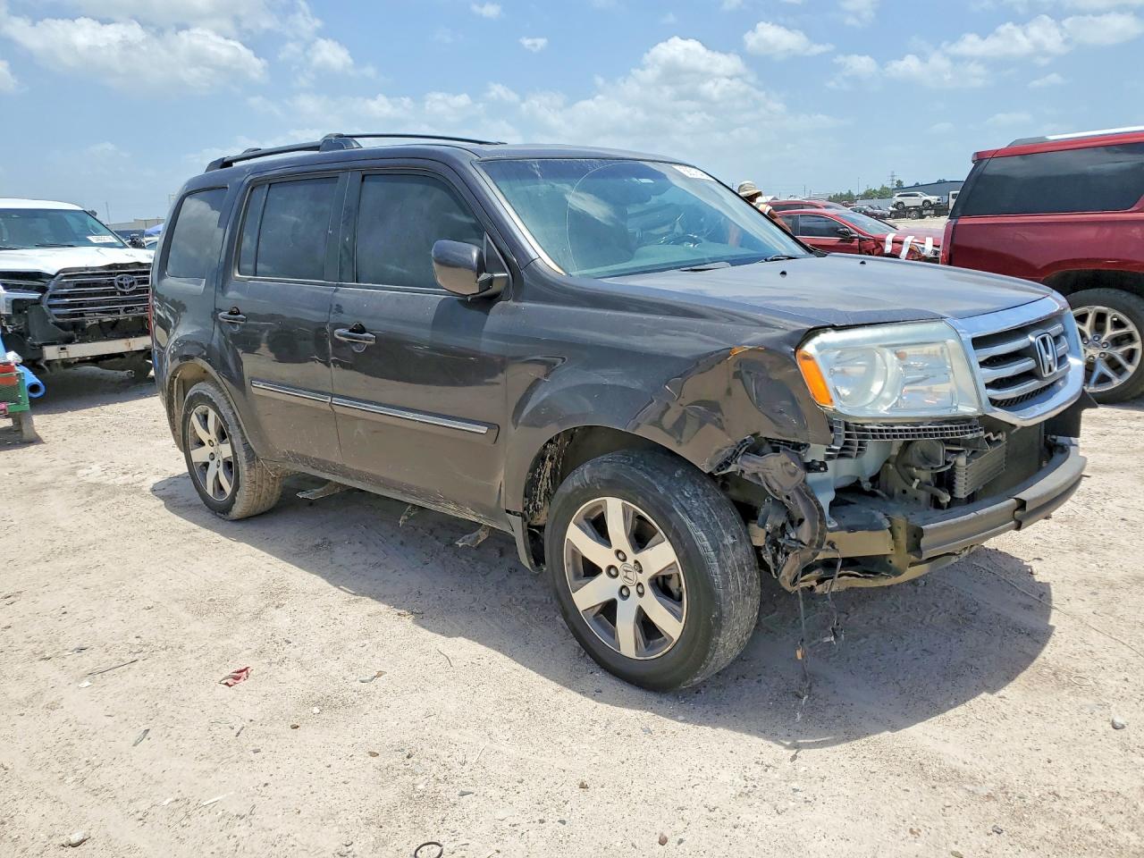 2014 Honda Pilot Touring Gray vin: 5FNYF4H94EB021244