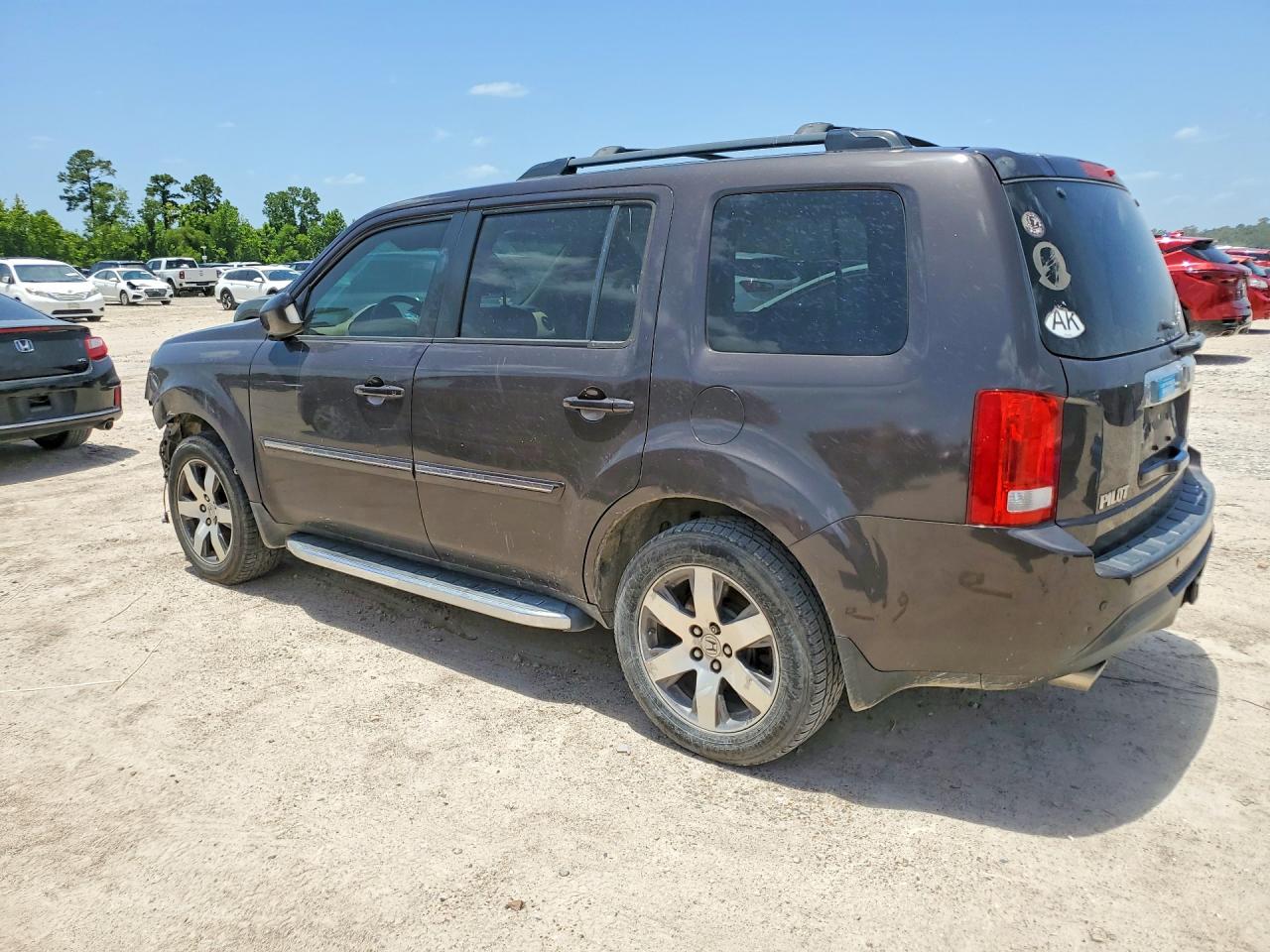 2014 Honda Pilot Touring Gray vin: 5FNYF4H94EB021244