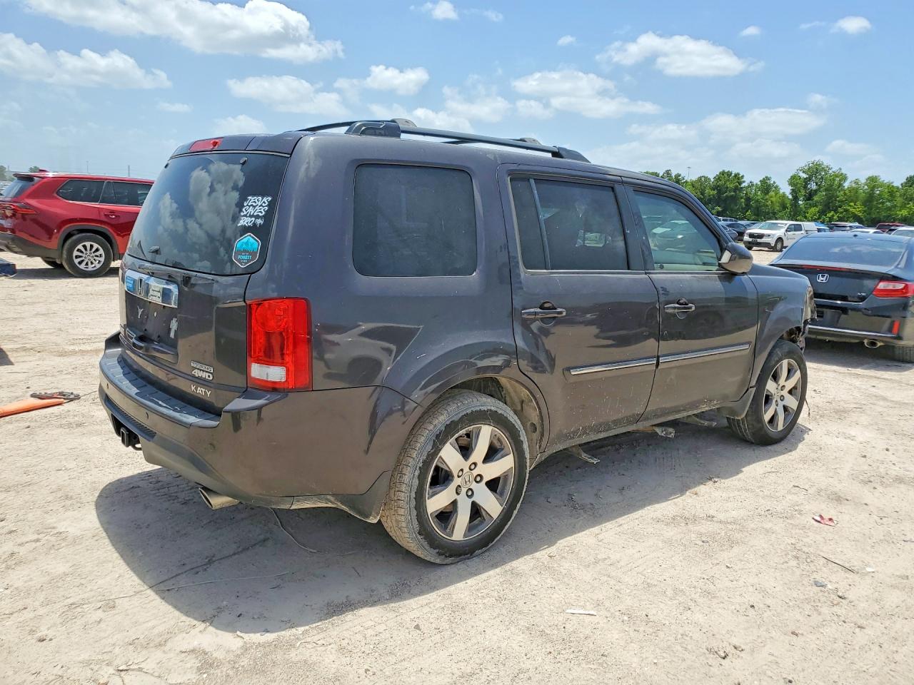 2014 Honda Pilot Touring Gray vin: 5FNYF4H94EB021244
