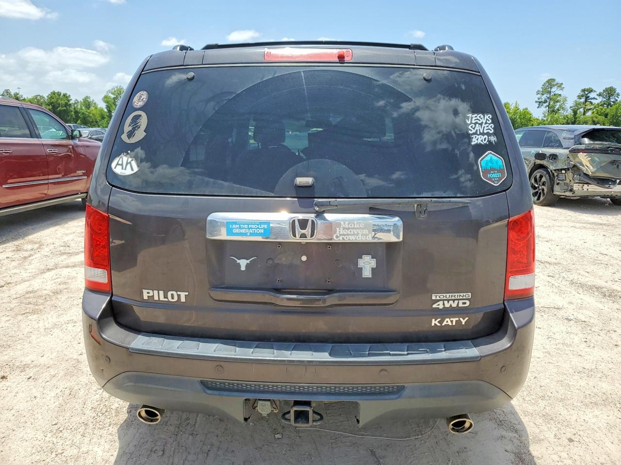 2014 Honda Pilot Touring Gray vin: 5FNYF4H94EB021244