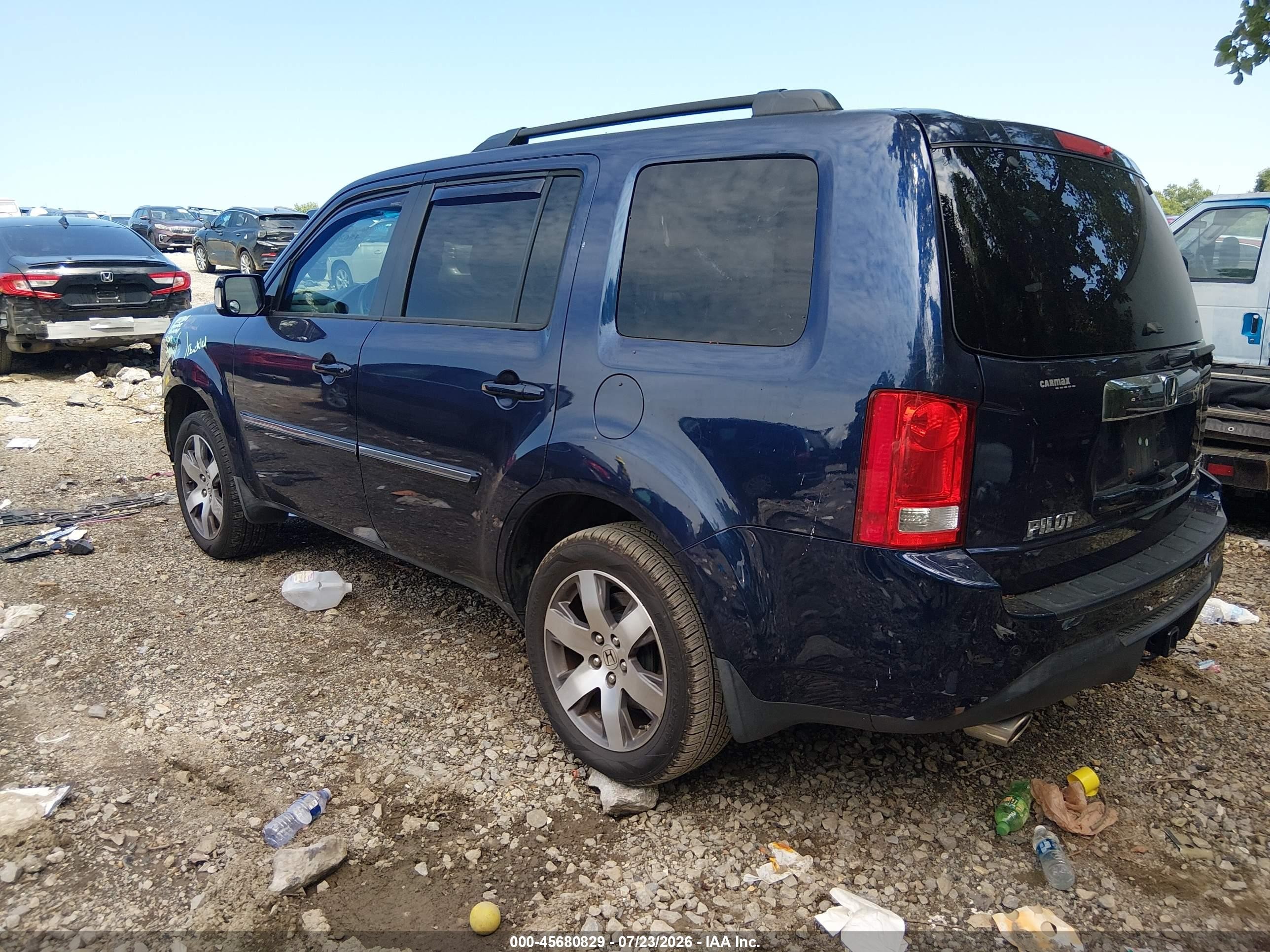 2014 Honda Pilot Touring Black vin: 5FNYF4H94EB034575