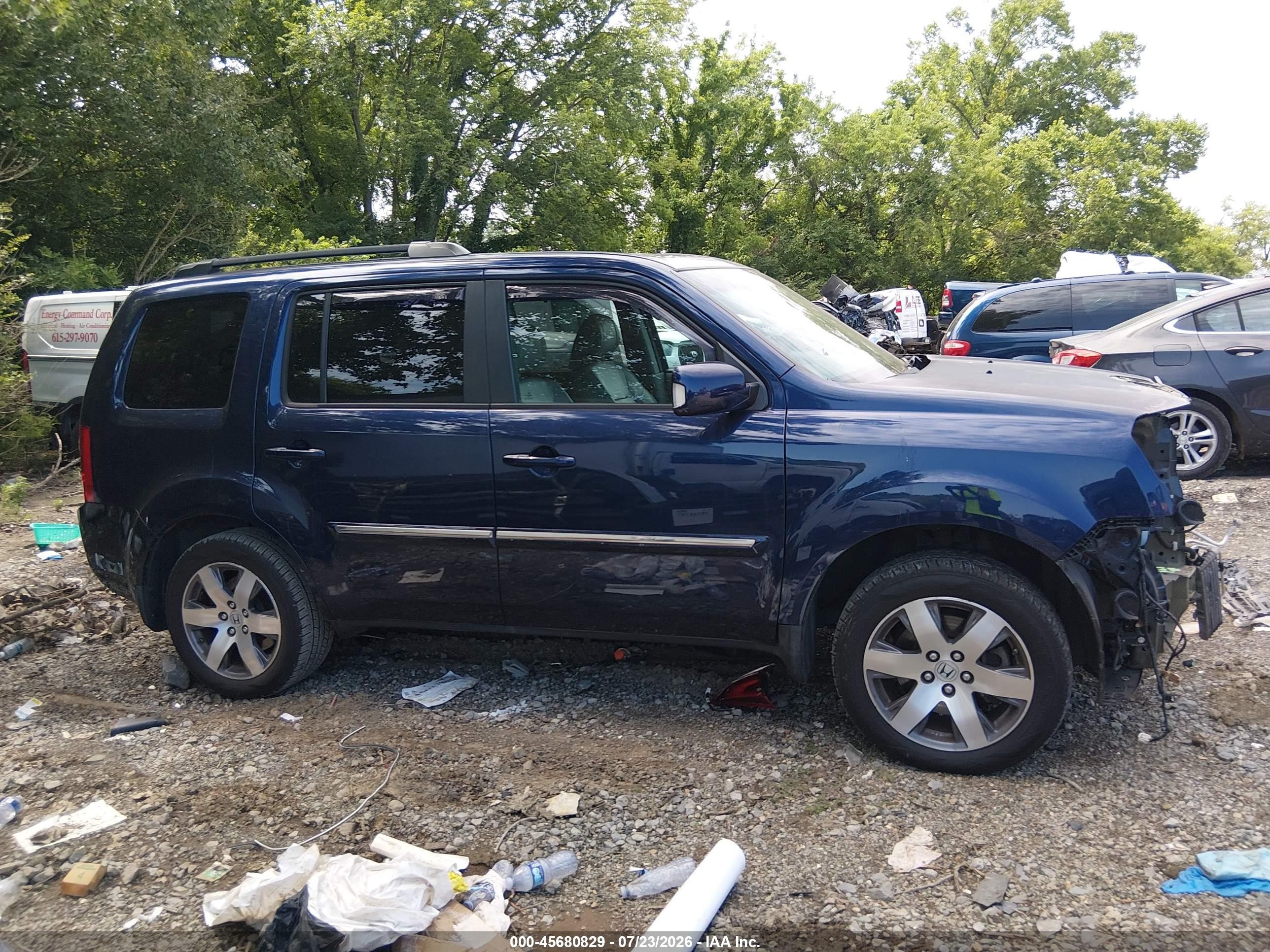 2014 Honda Pilot Touring Black vin: 5FNYF4H94EB034575