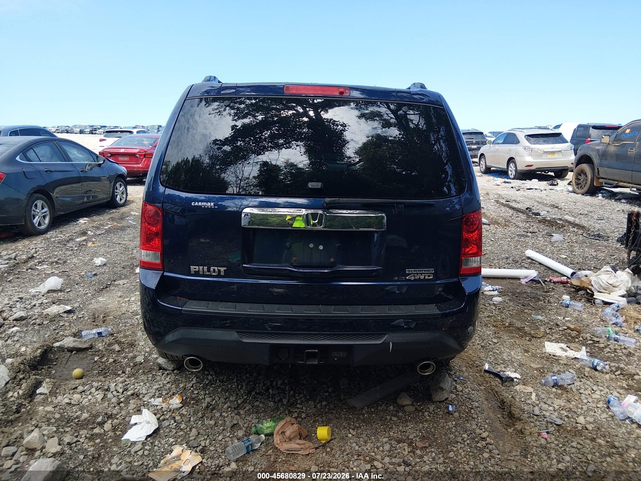 2014 Honda Pilot Touring Black vin: 5FNYF4H94EB034575