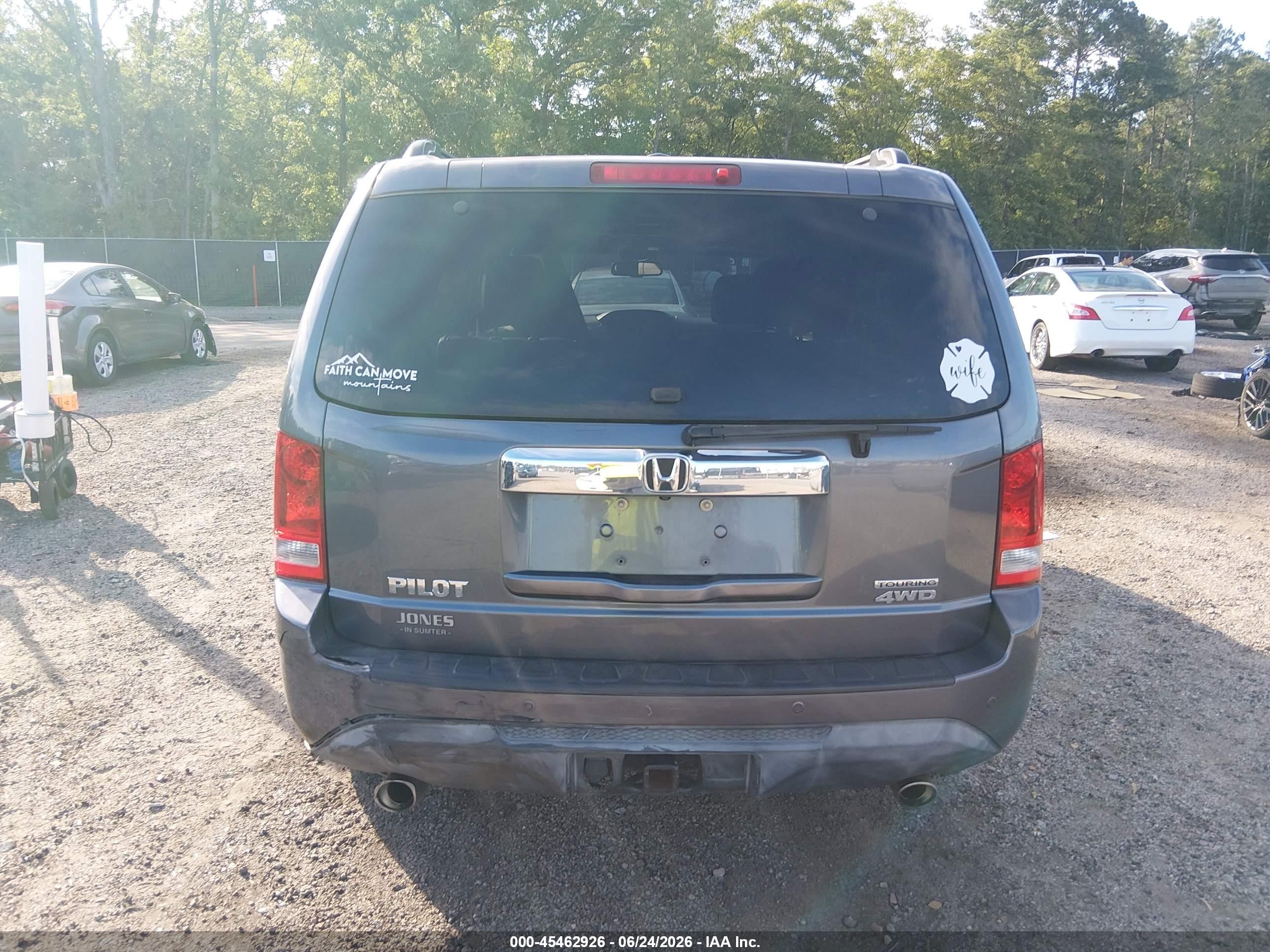 2015 Honda Pilot Touring Black vin: 5FNYF4H94FB028762